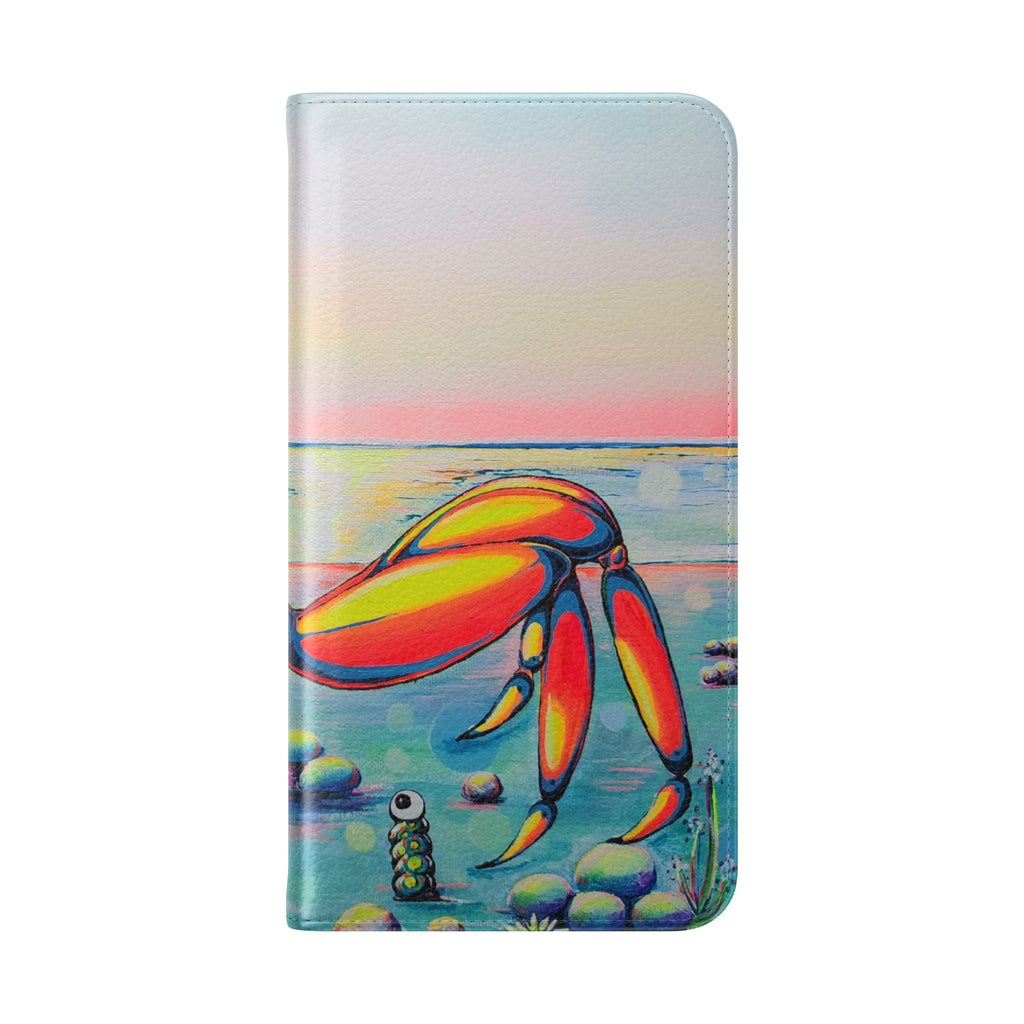 Cyclops Crab Flip Phone Case – Wallet Cover with Card Slots