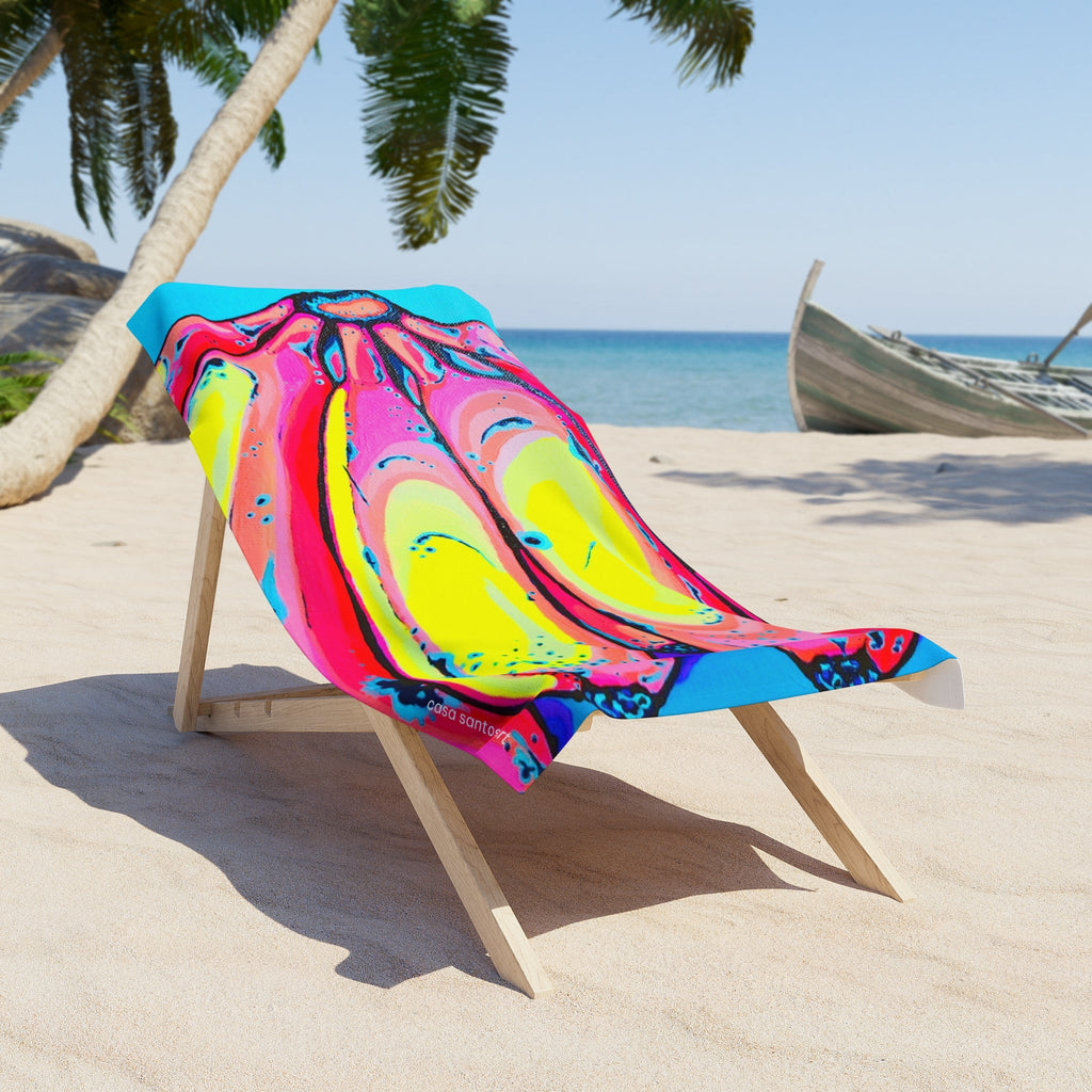 Neon Fat Bananas Beach Towel for Summer Fun and Vacation Essentials