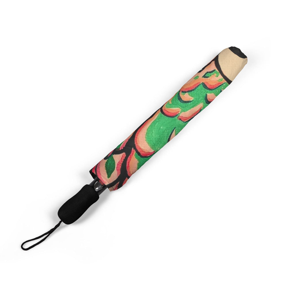 Chatty Cyclops Parrots Umbrella - Foldable & Stylish Rain Gear