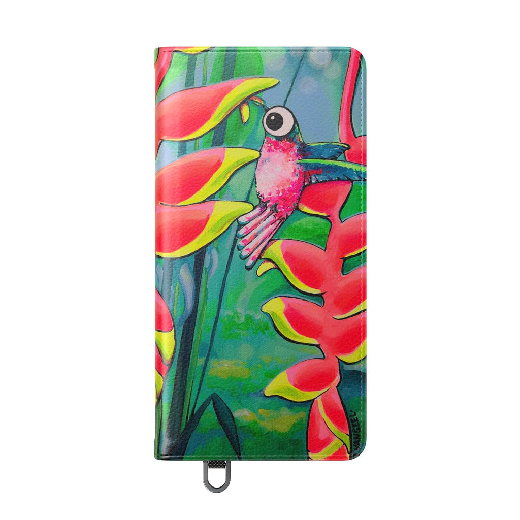 Cyclops Hummingbirds Flip Phone Case – Wallet Cover with Card Slots