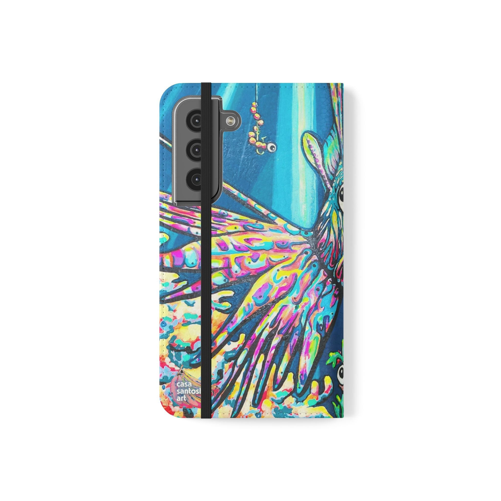 Cyclops Lionfish Flip Phone Case – Wallet Cover with Card Slots