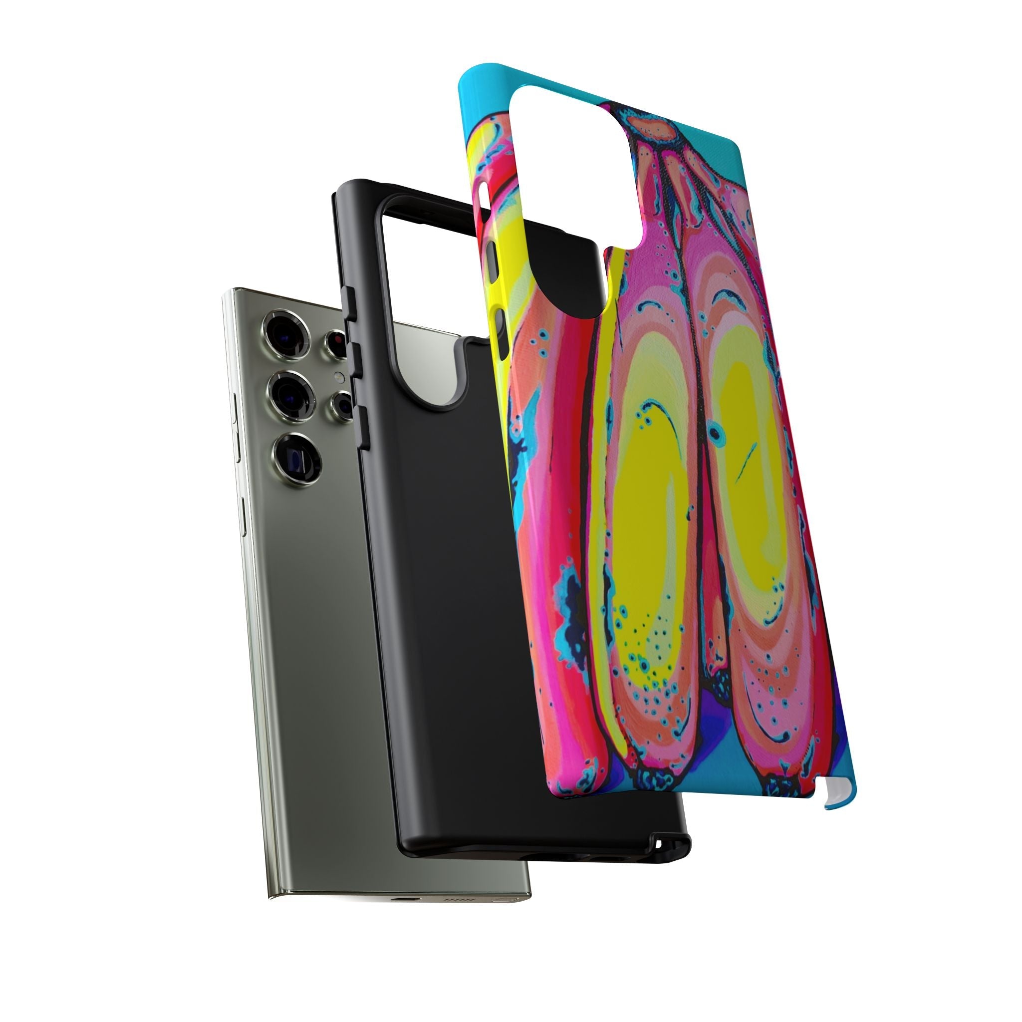 Neon Fat Bananas Tough Phone Case