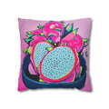 Neon Pink Dragon Fruit Pillowcase, Cover Only