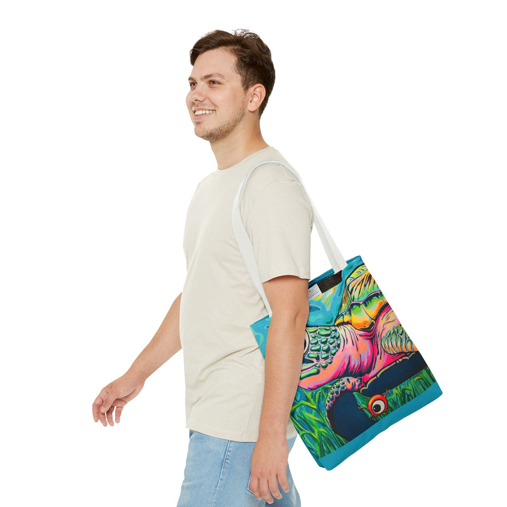 Premium Cyclops Turtle Tote Bag, Original Artist Design, Reusable Shopping Tote,  Eco-Friendly