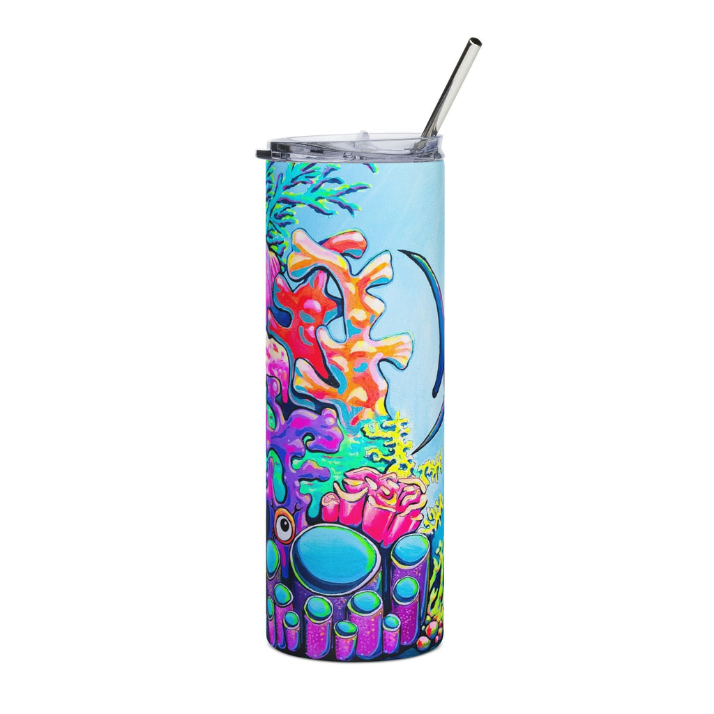 Cyclops Shark Stainless Steel Tumbler, 20oz | Fun Travel Mug, Eco-Friendly