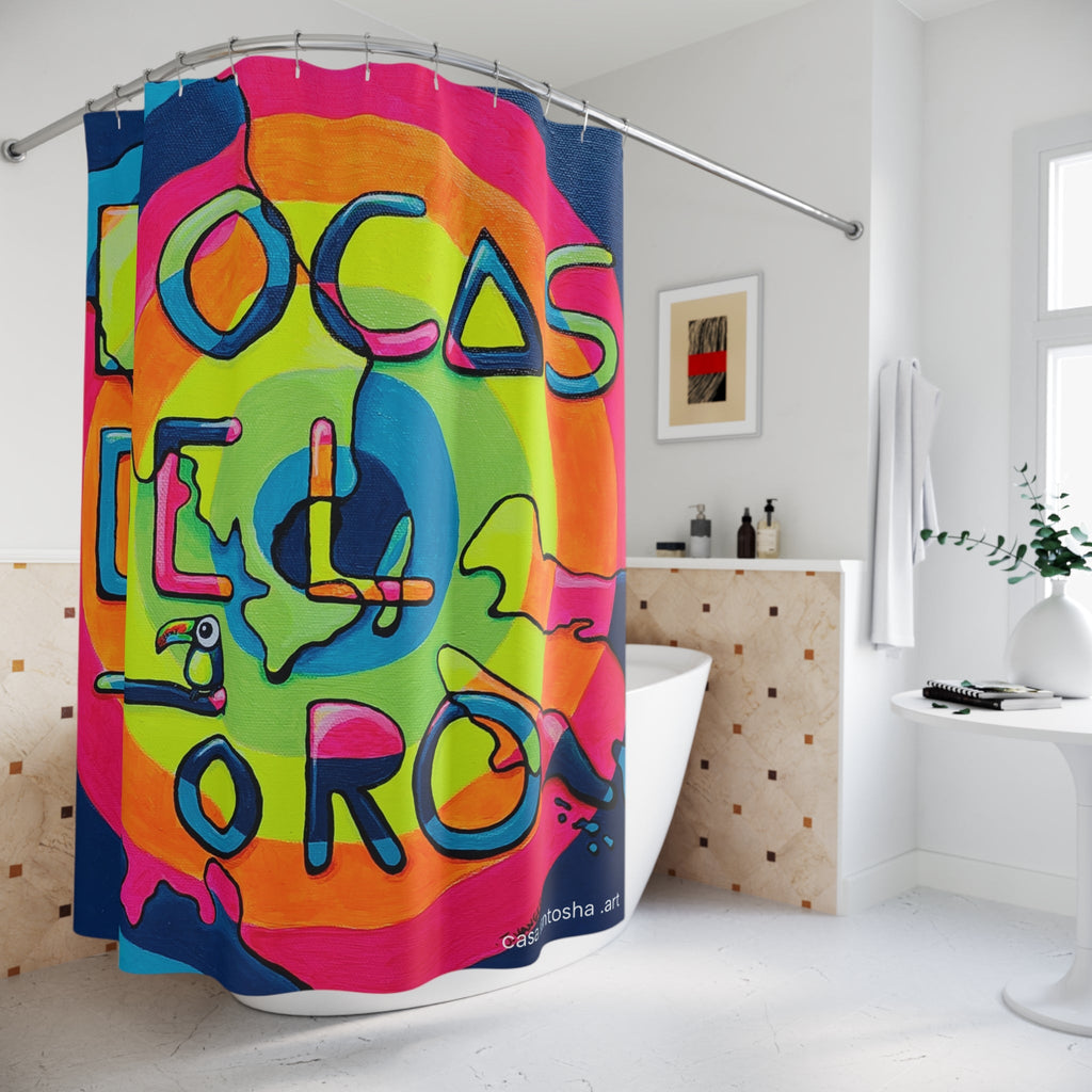 Bocas Del Toro Islands Pop Art Shower Curtain