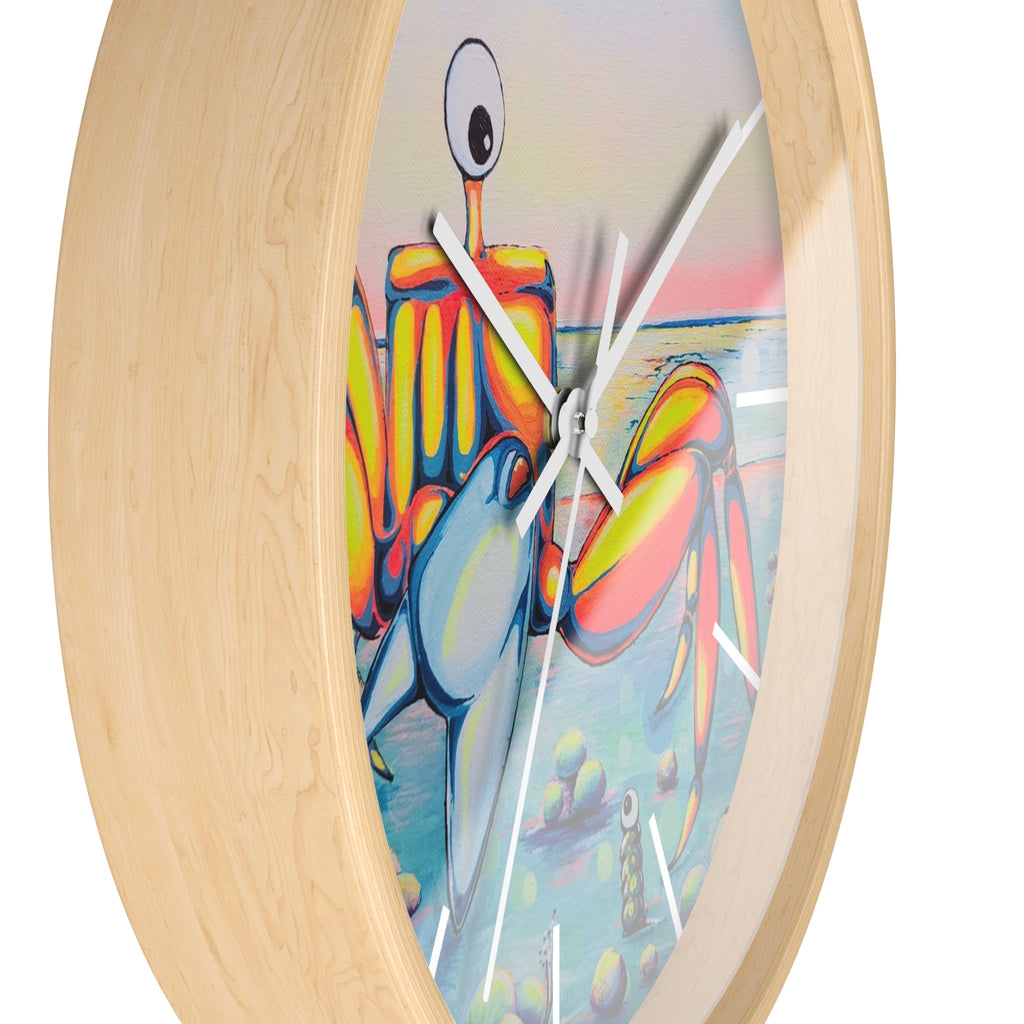 Cyclops Crab Pop Art Wall Clock