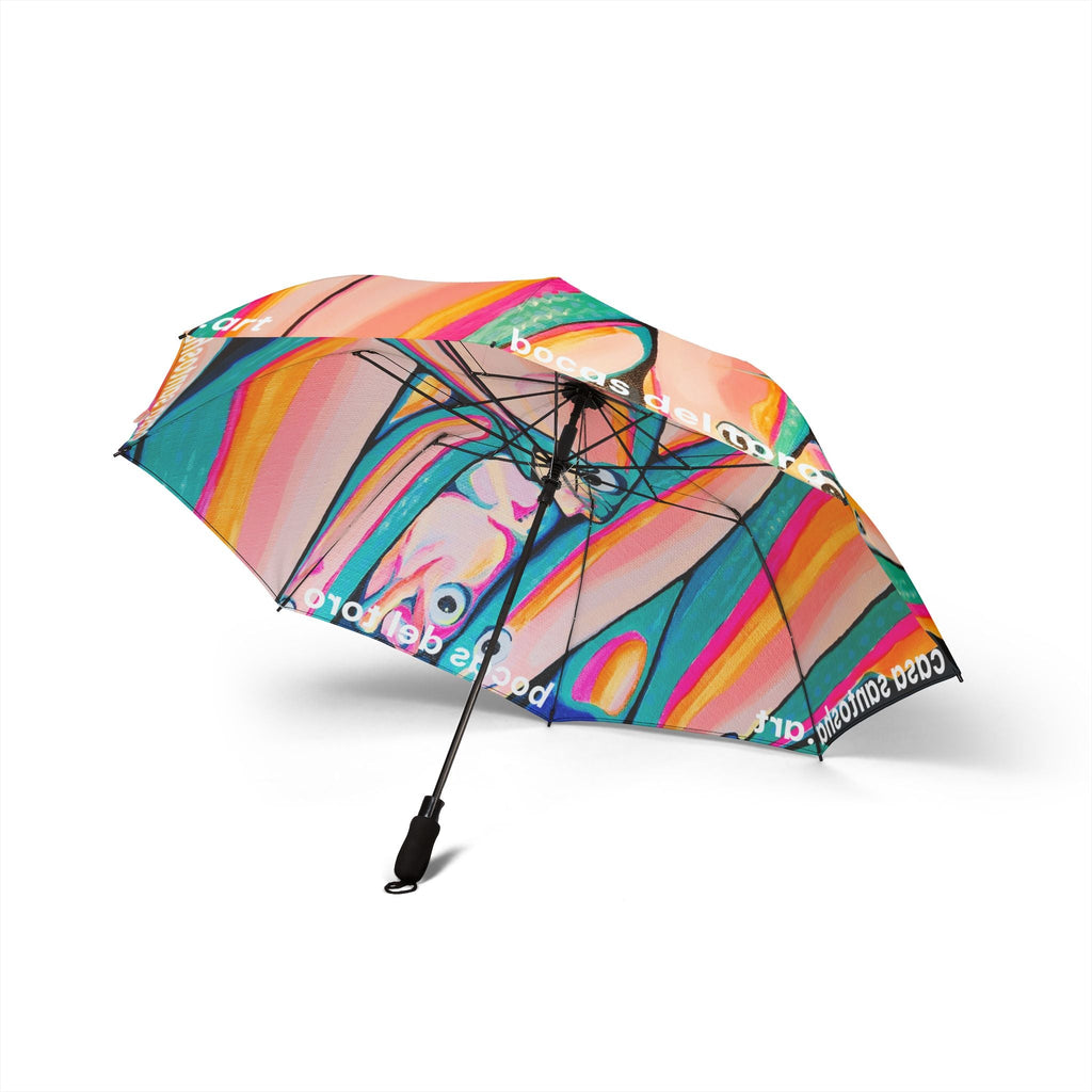 Neon Fish Umbrella - Foldable & Stylish Rain Gear