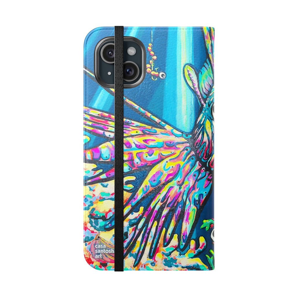 Cyclops Lionfish Flip Phone Case – Wallet Cover with Card Slots