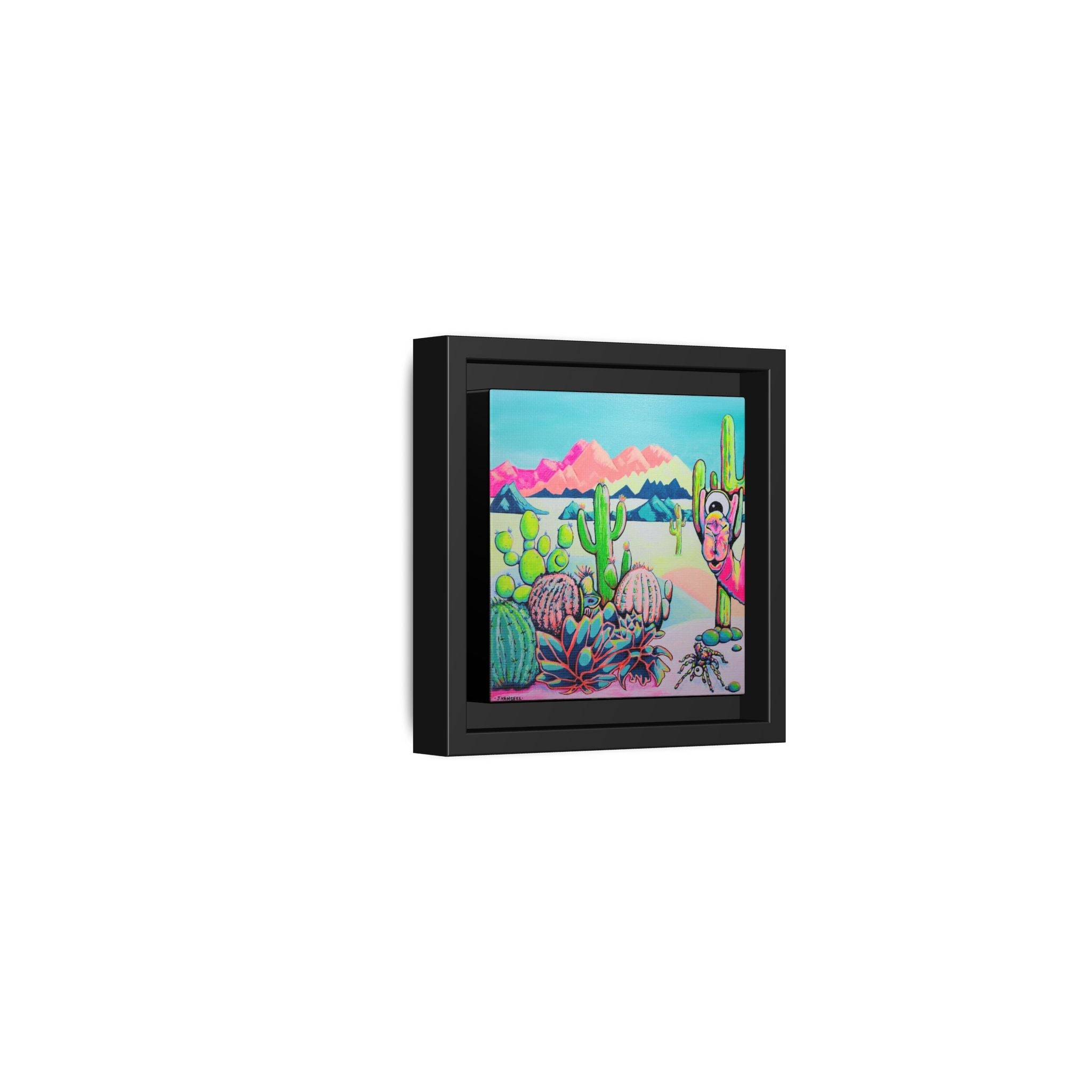 Framed Cyclops Camel Canvas Print