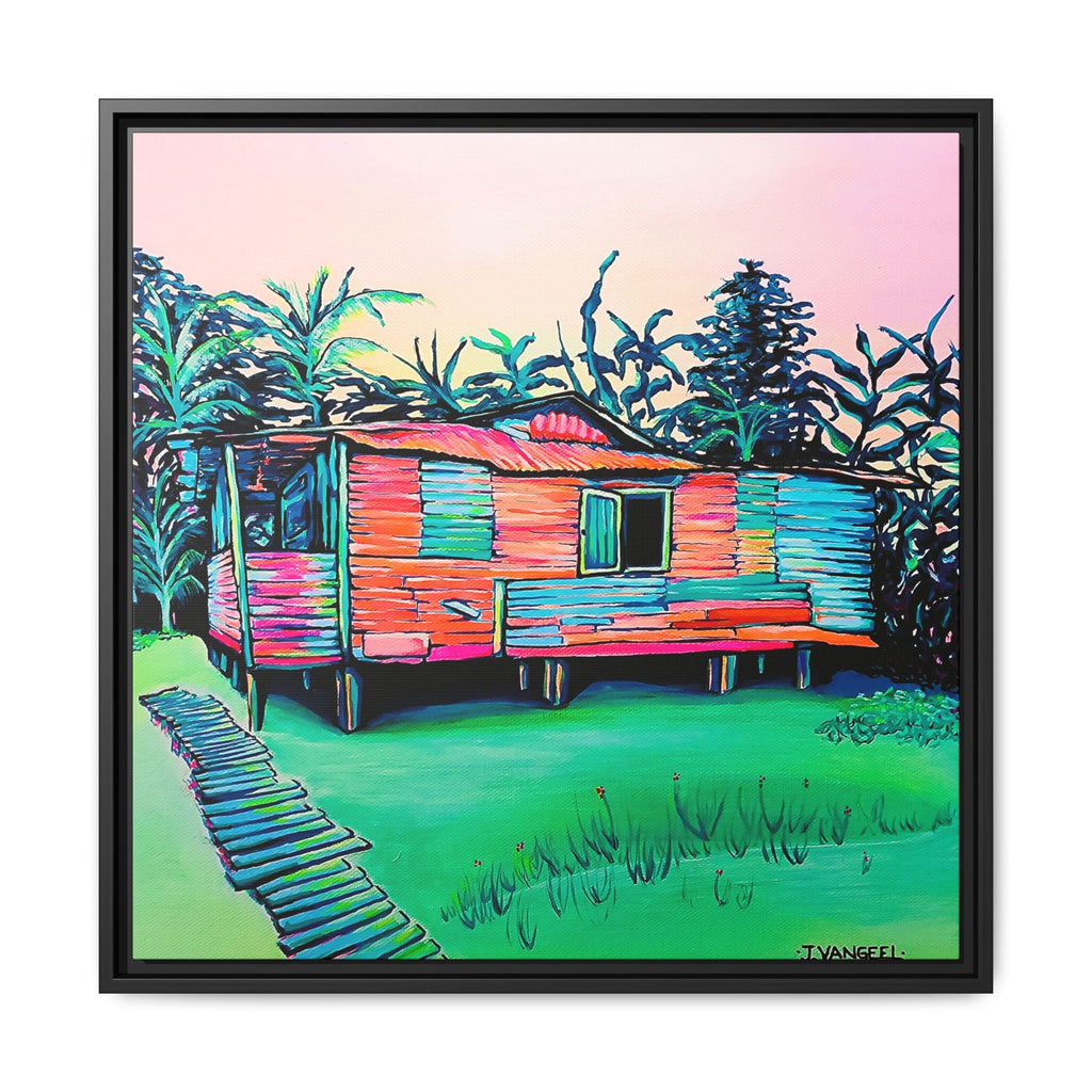 Framed Luis Russell House Bocas Canvas Print