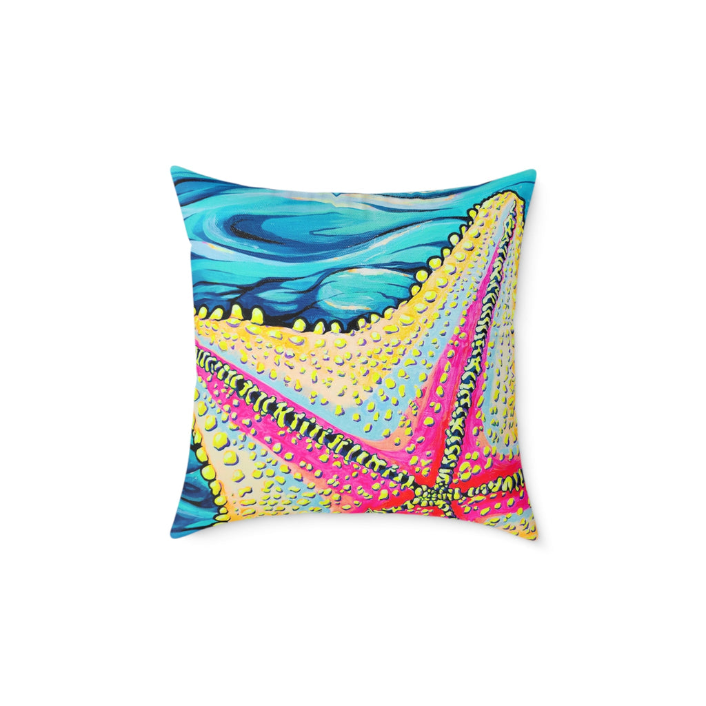 Starfish Beach Bocas Art Canvas Decorative Pillow