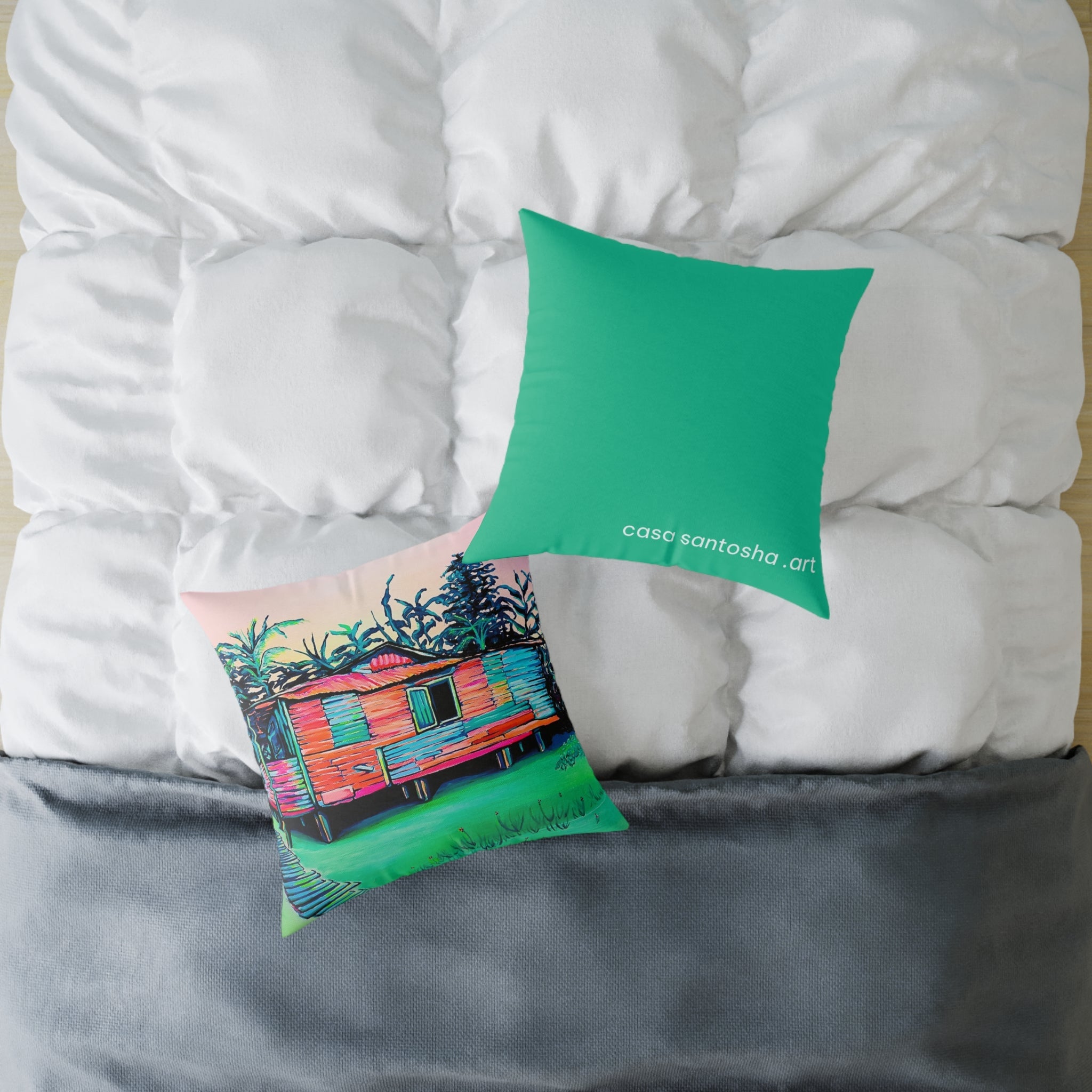 Luis Russell House Bocas Art Canvas Decorative Pillow