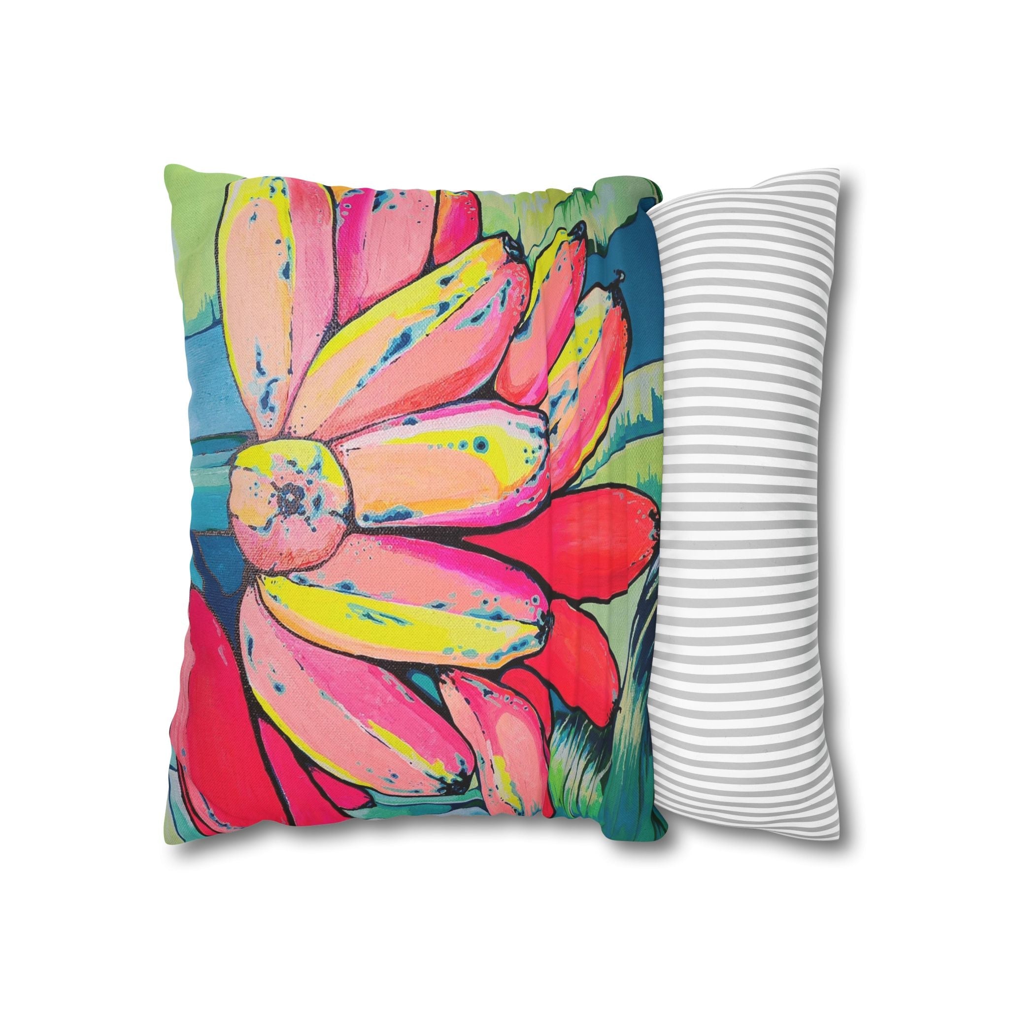 Neon Primitivo Bananas Pillowcase, Cover Only