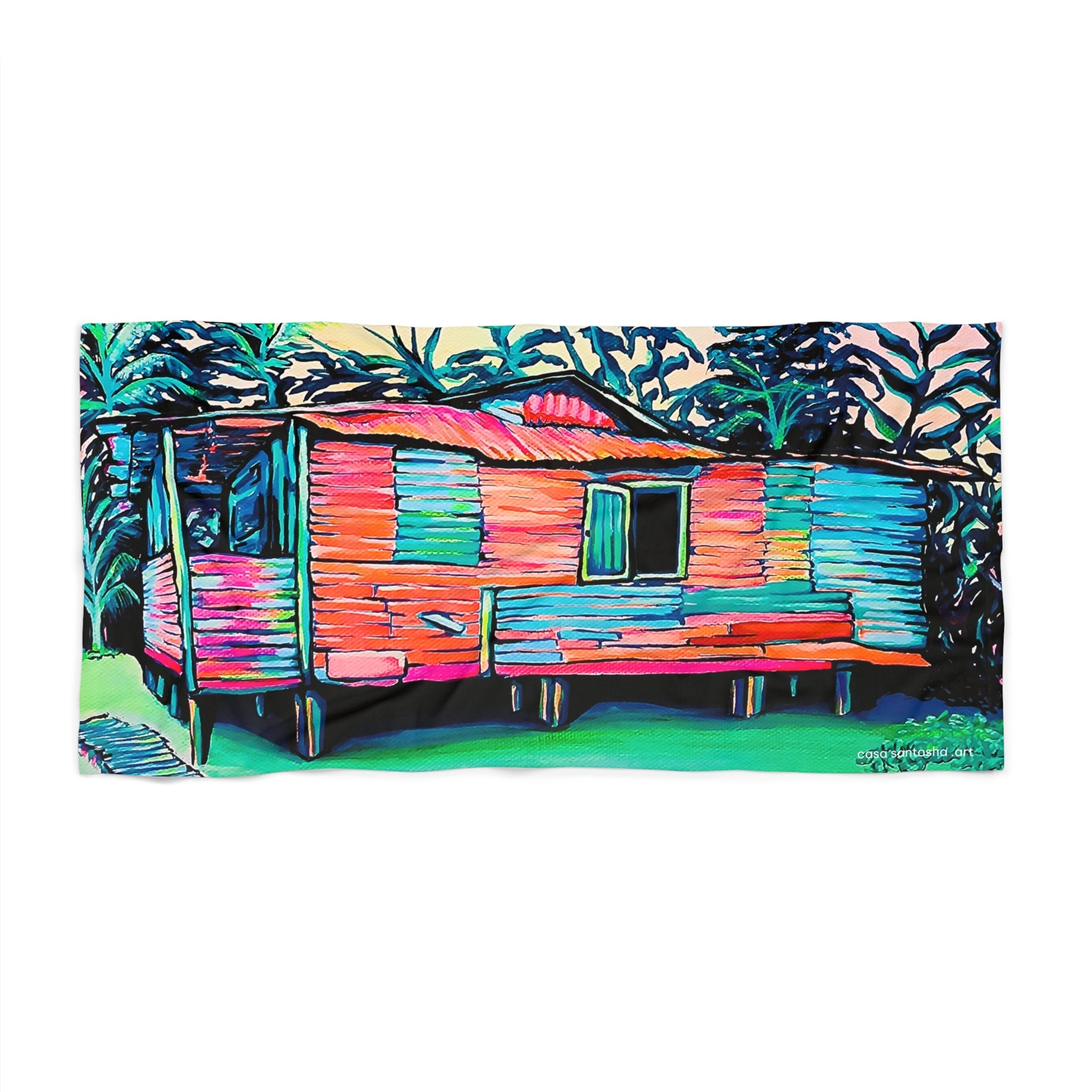 Luis Russell House Bocas Beach Towel for Summer Fun and Vacation Essentials