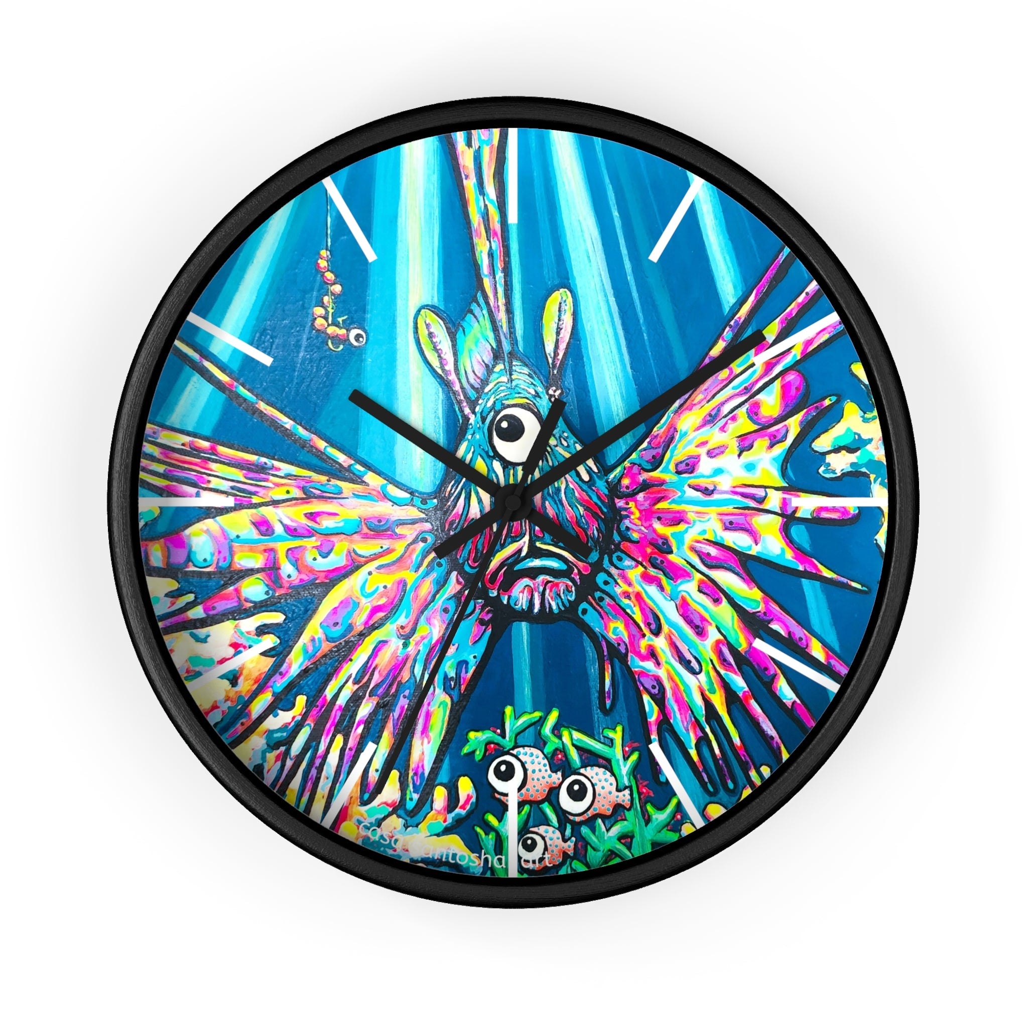Cyclops Lionfish Pop Art Wall Clock