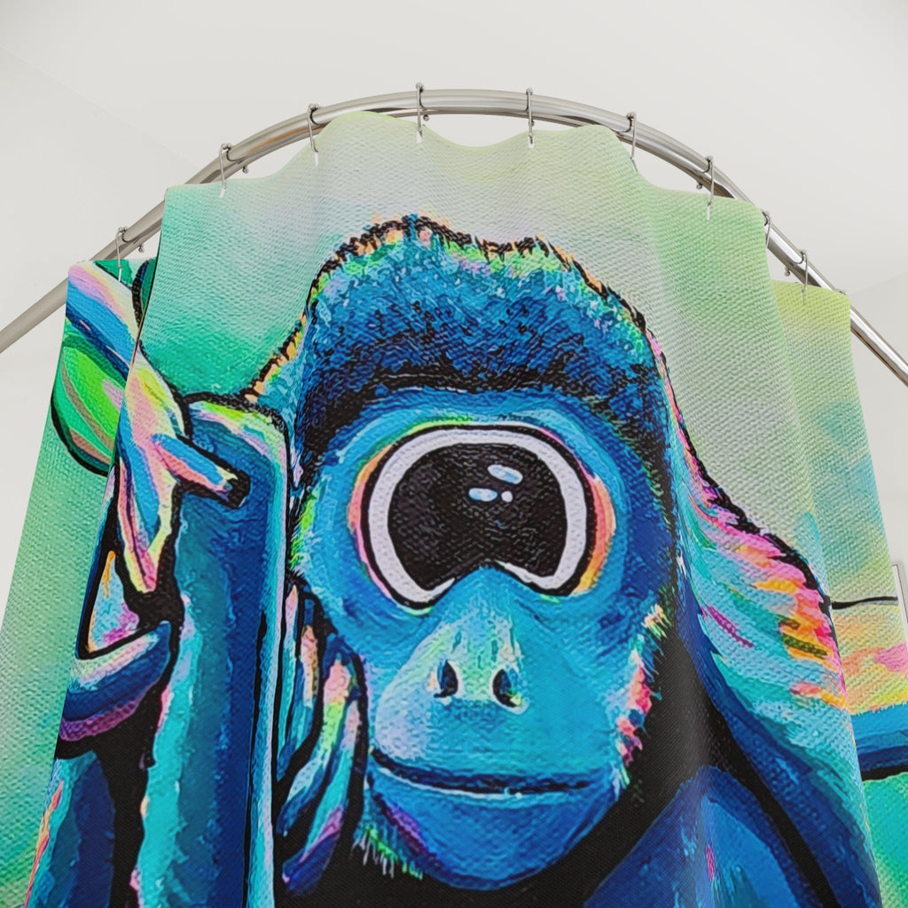 Cyclops Monkey Pop Art Shower Curtain