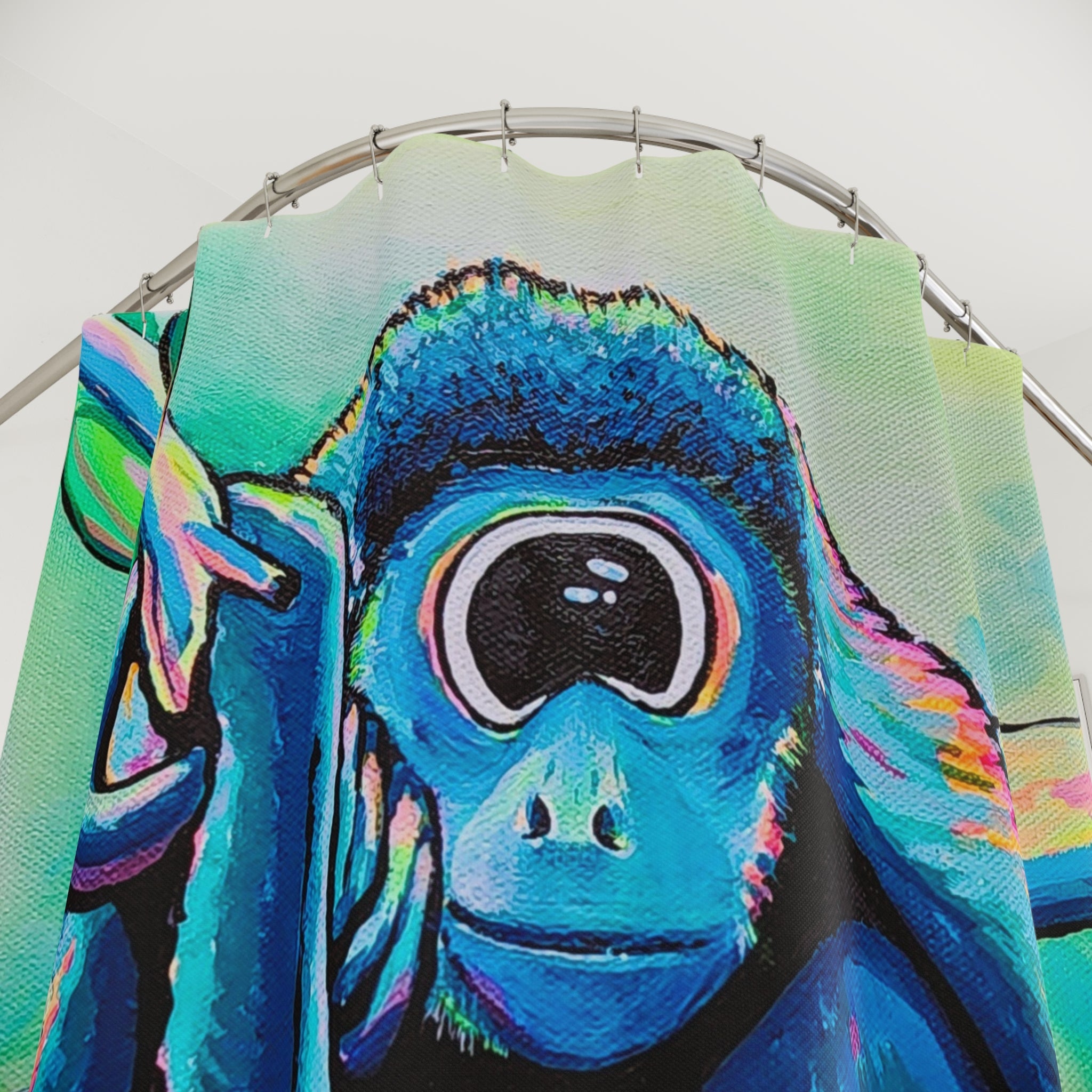 Cyclops Monkey Pop Art Shower Curtain