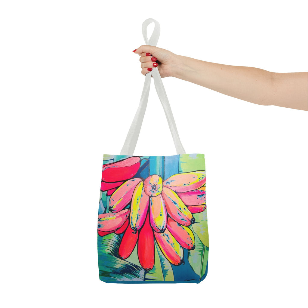 Premium Neon Primitivo Bananas Tote Bag, Original Artist Design, Reusable Shopping Tote, Eco-Friendly