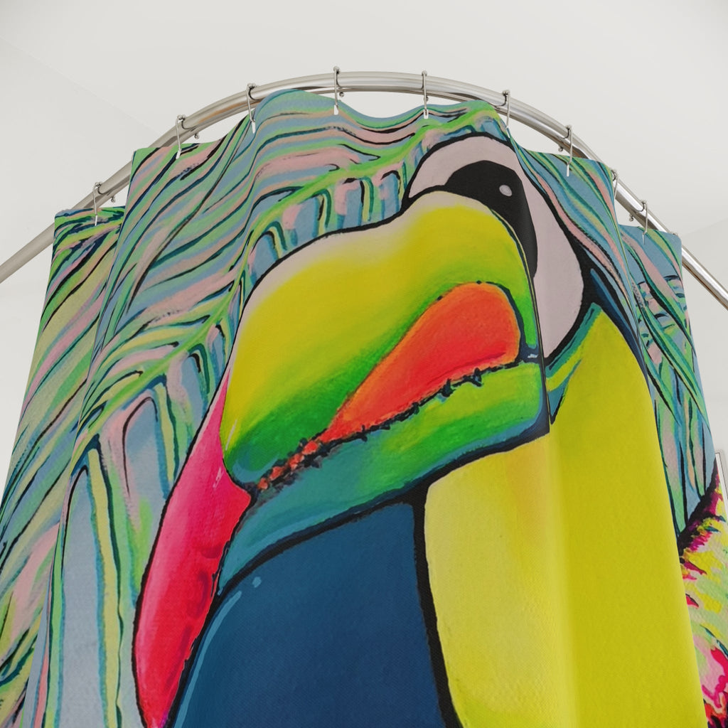Cyclops Toucan Pop Art Shower Curtain