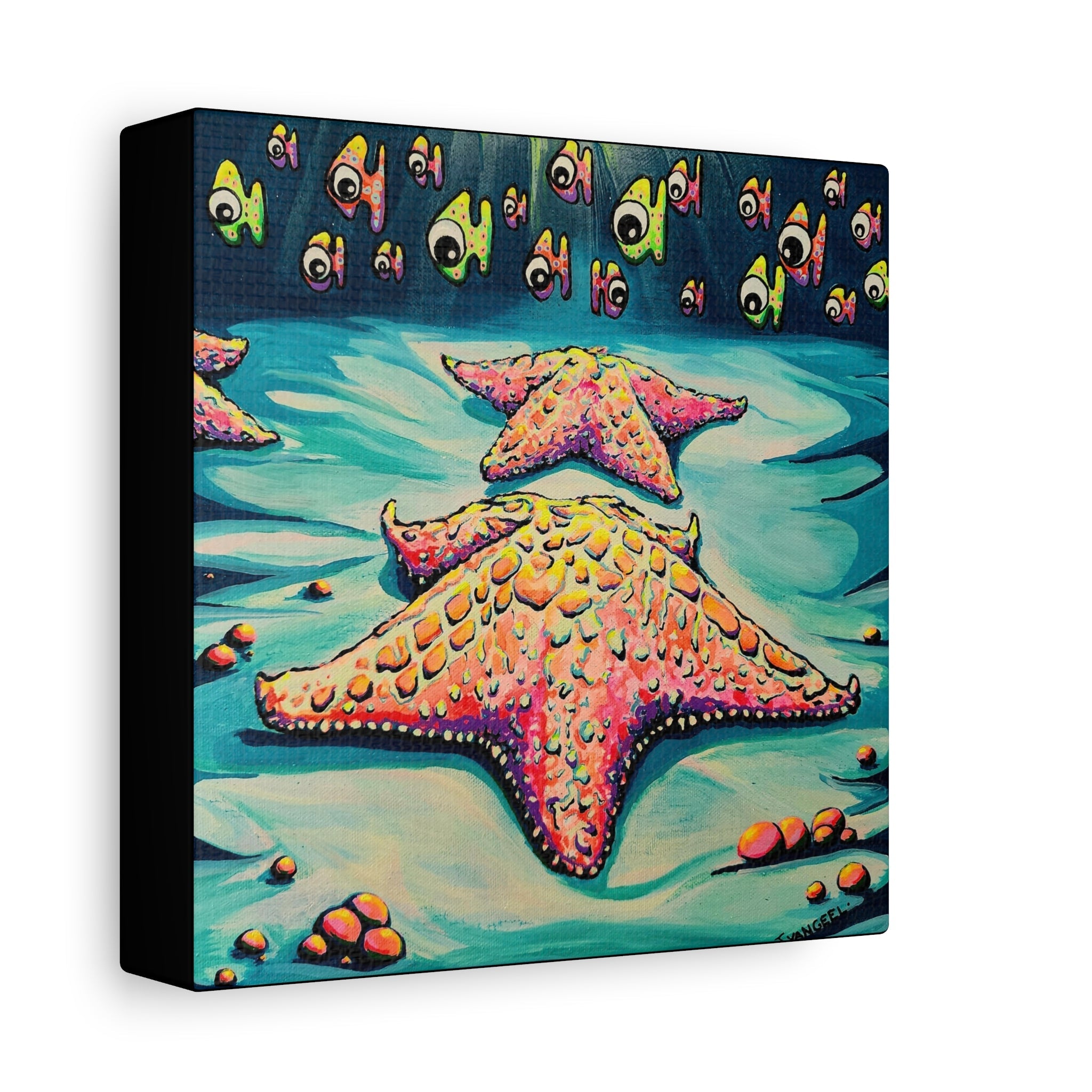 Cyclops Starfish Canvas Print, Original Artist Design, Home Decor, Wall Art