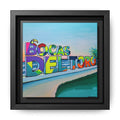 Framed Bocas Del Toro Sign Canvas Print