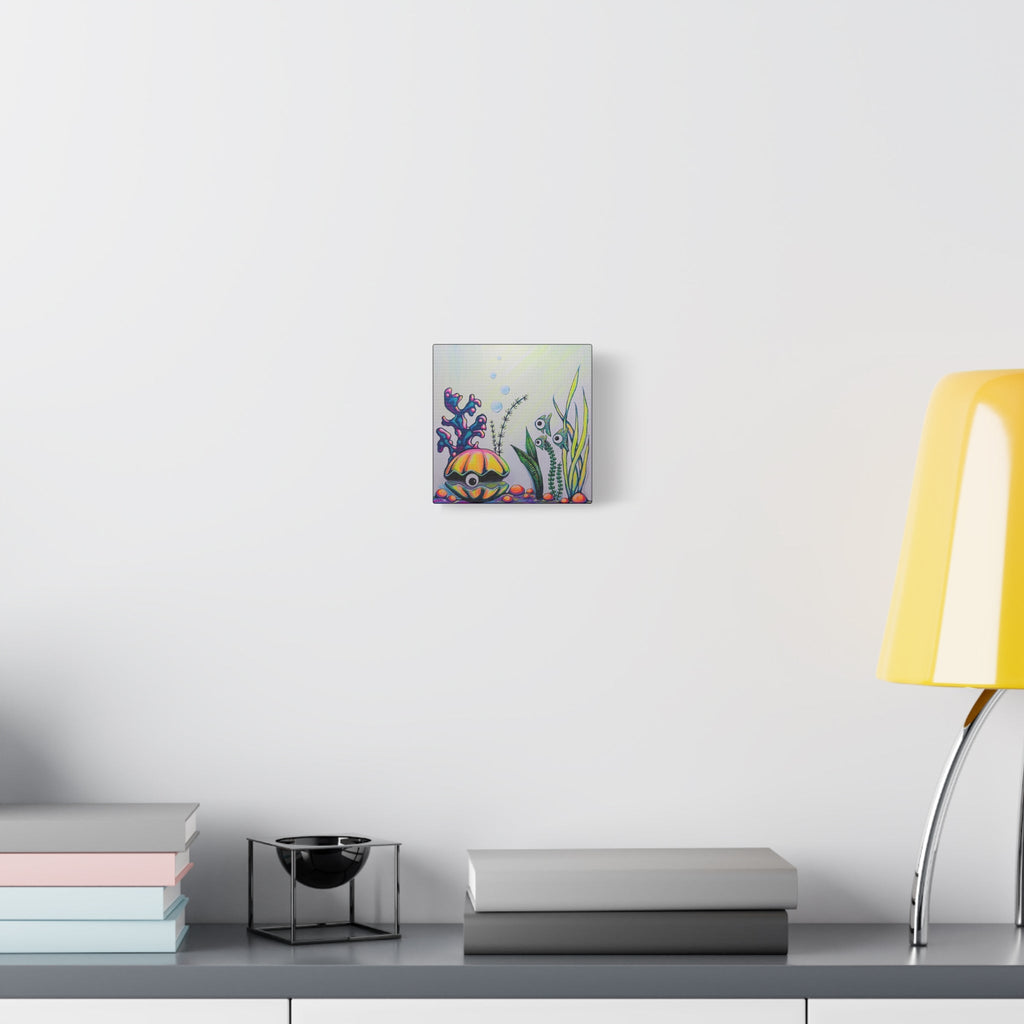Cyclops Clam Original Canvas Art Print, Wall Decor