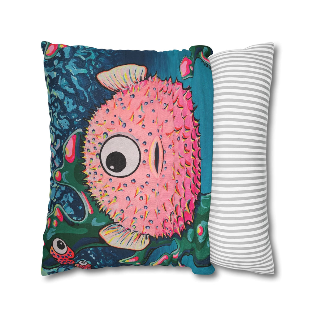 Cyclops Pufferfish Pillowcase, Cover Only