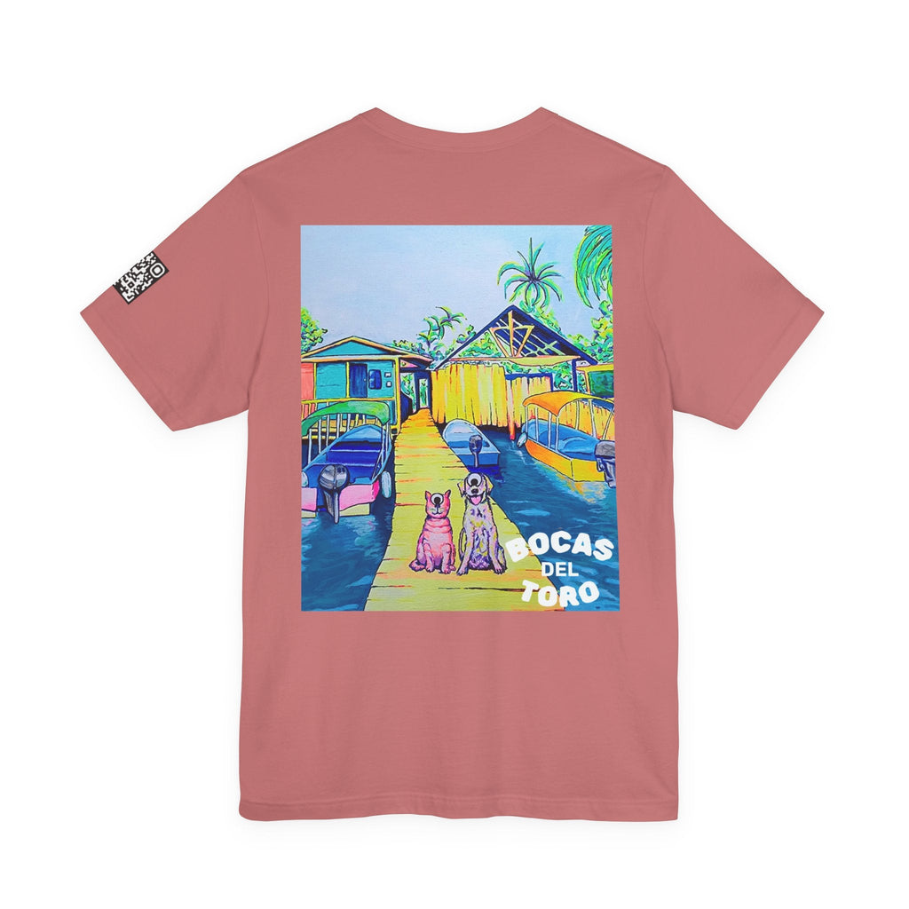 Unisex Cyclops Cat and Dog in Bocas Tee