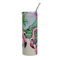 Cyclops Flamingo Family Stainless Steel Tumbler, 20oz | Fun Travel Mug, Eco-Friendly