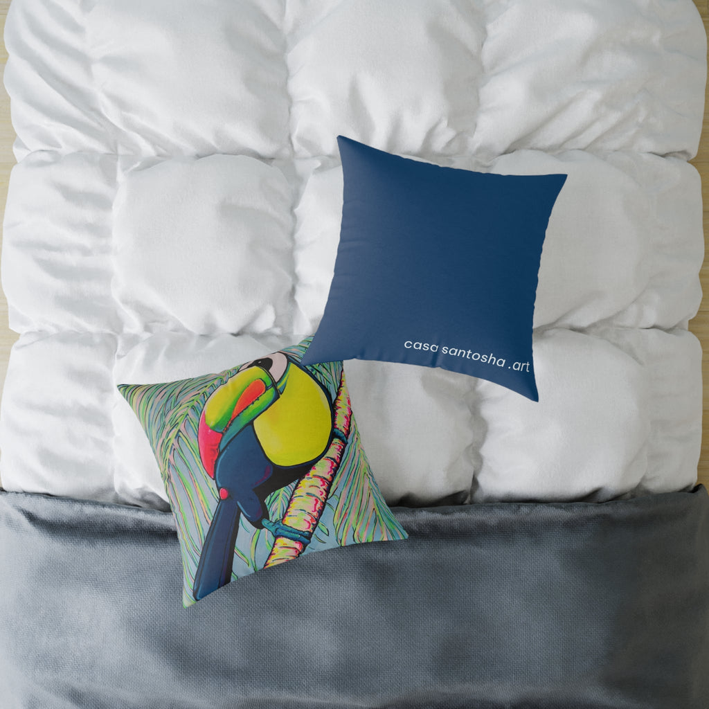 Cyclops Toucan Art Canvas Decorative Pillow