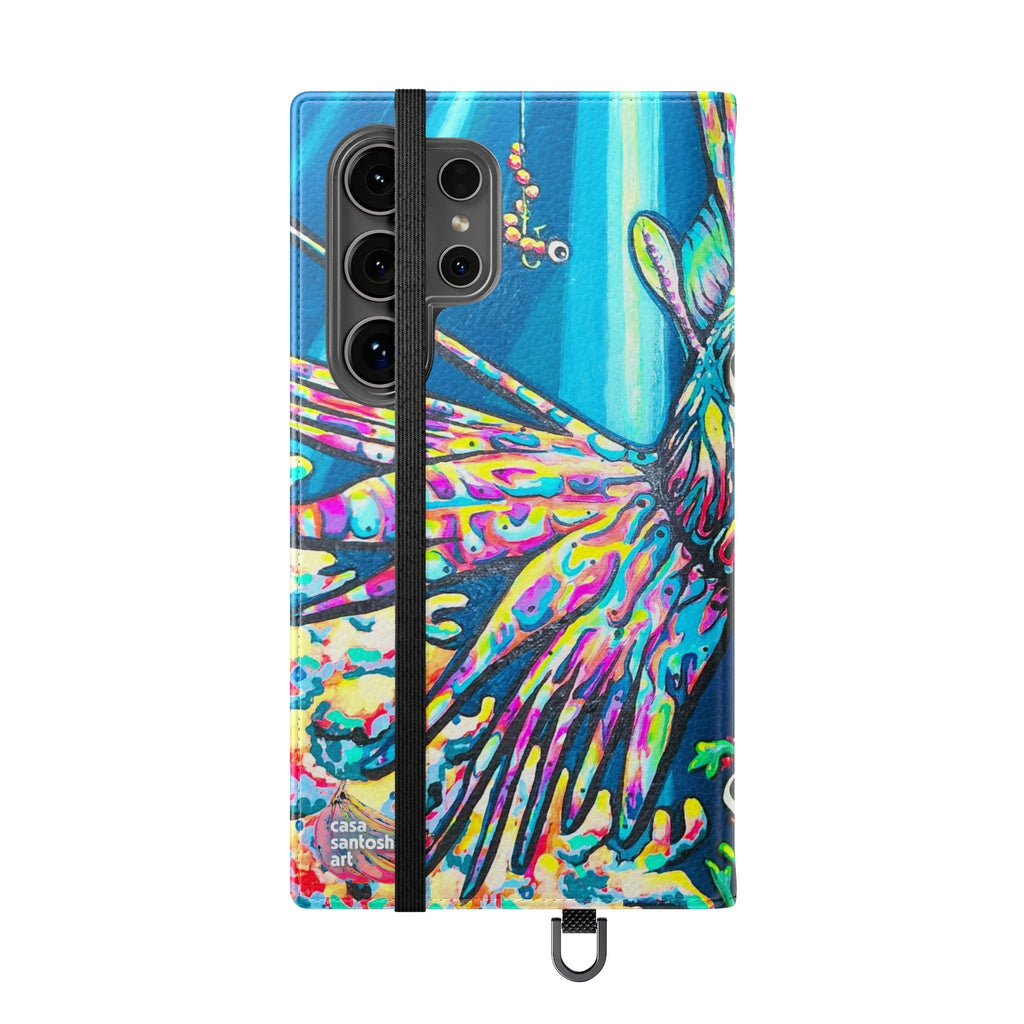 Cyclops Lionfish Flip Phone Case – Wallet Cover with Card Slots