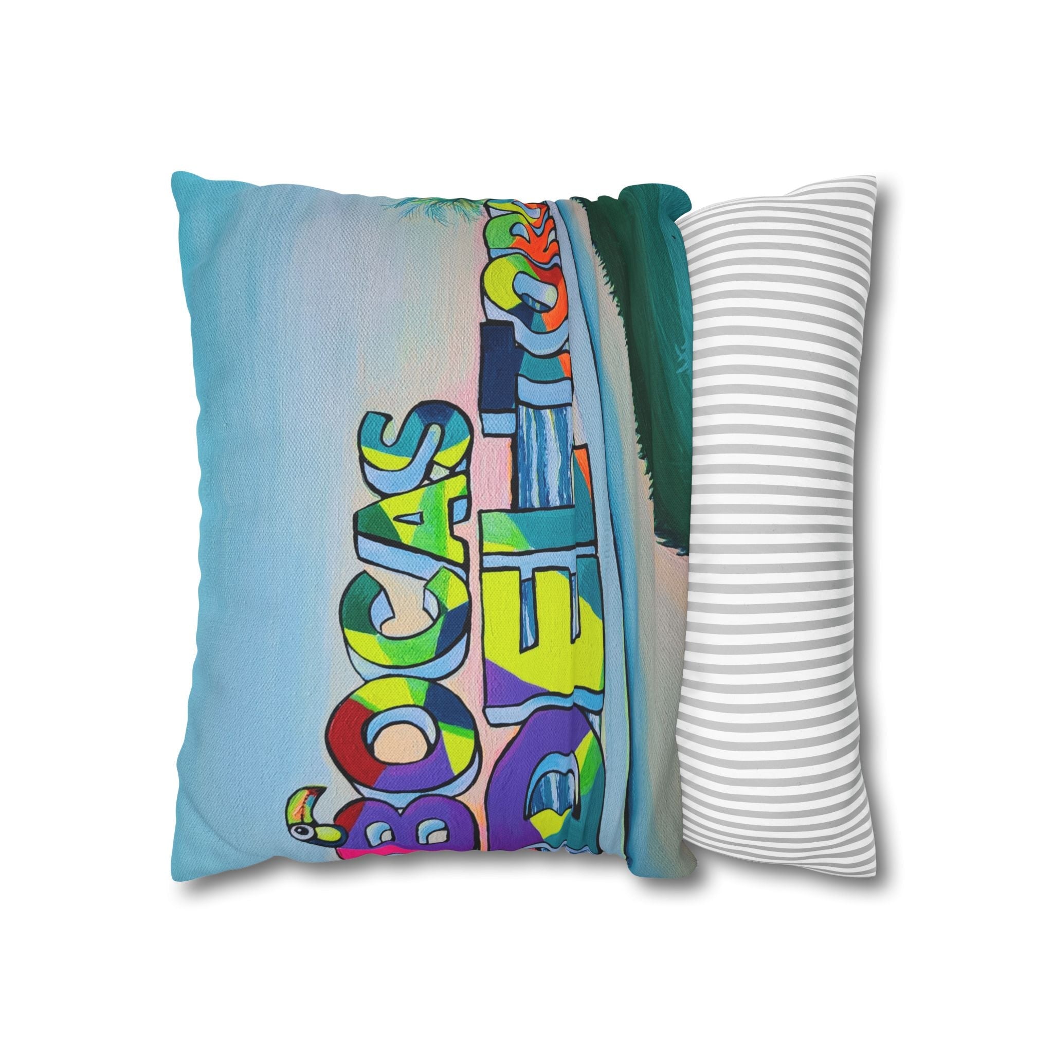Bocas Del Toro Sign Pillowcase, Cover Only