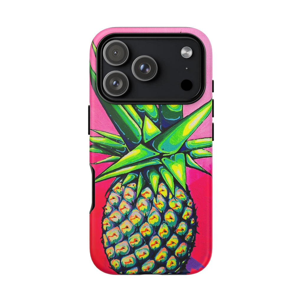 Neon Pineapple Tough Phone Case