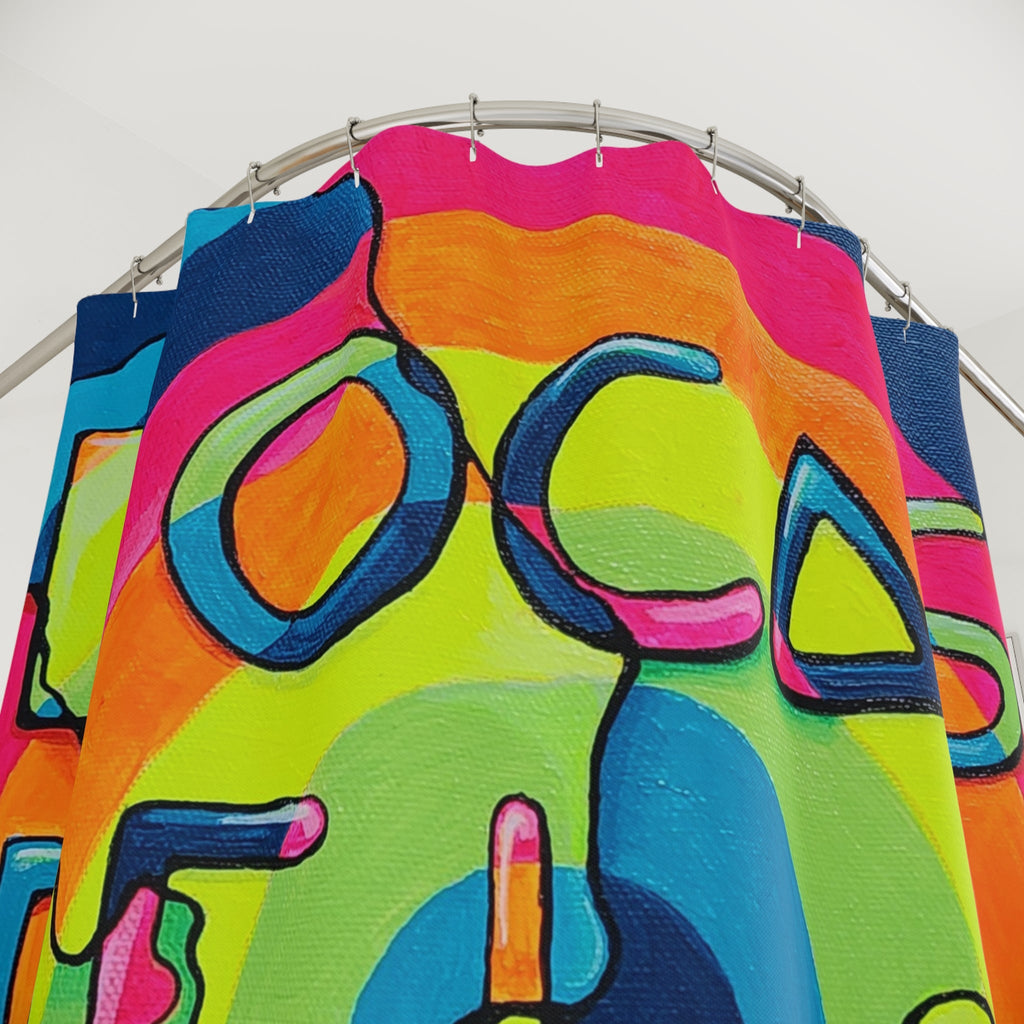 Bocas Del Toro Islands Pop Art Shower Curtain