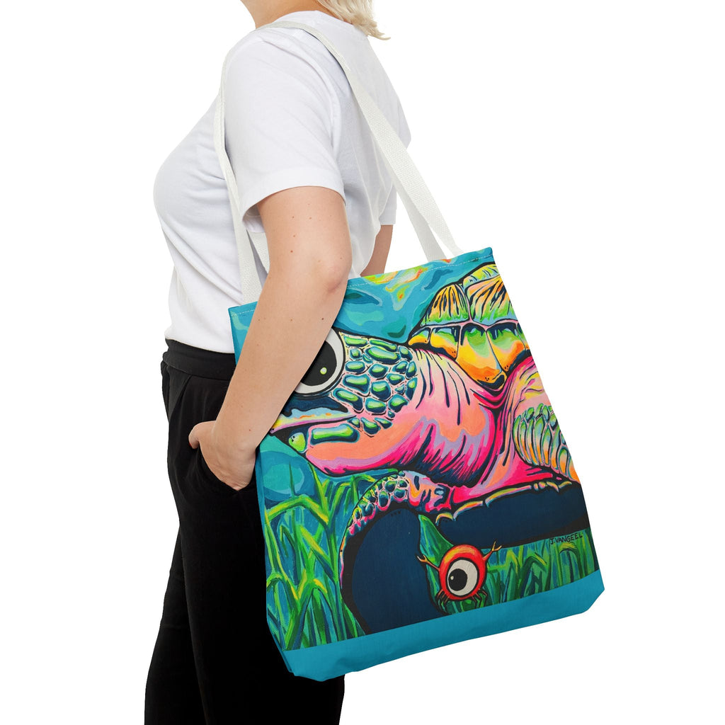 Premium Cyclops Turtle Tote Bag, Original Artist Design, Reusable Shopping Tote,  Eco-Friendly