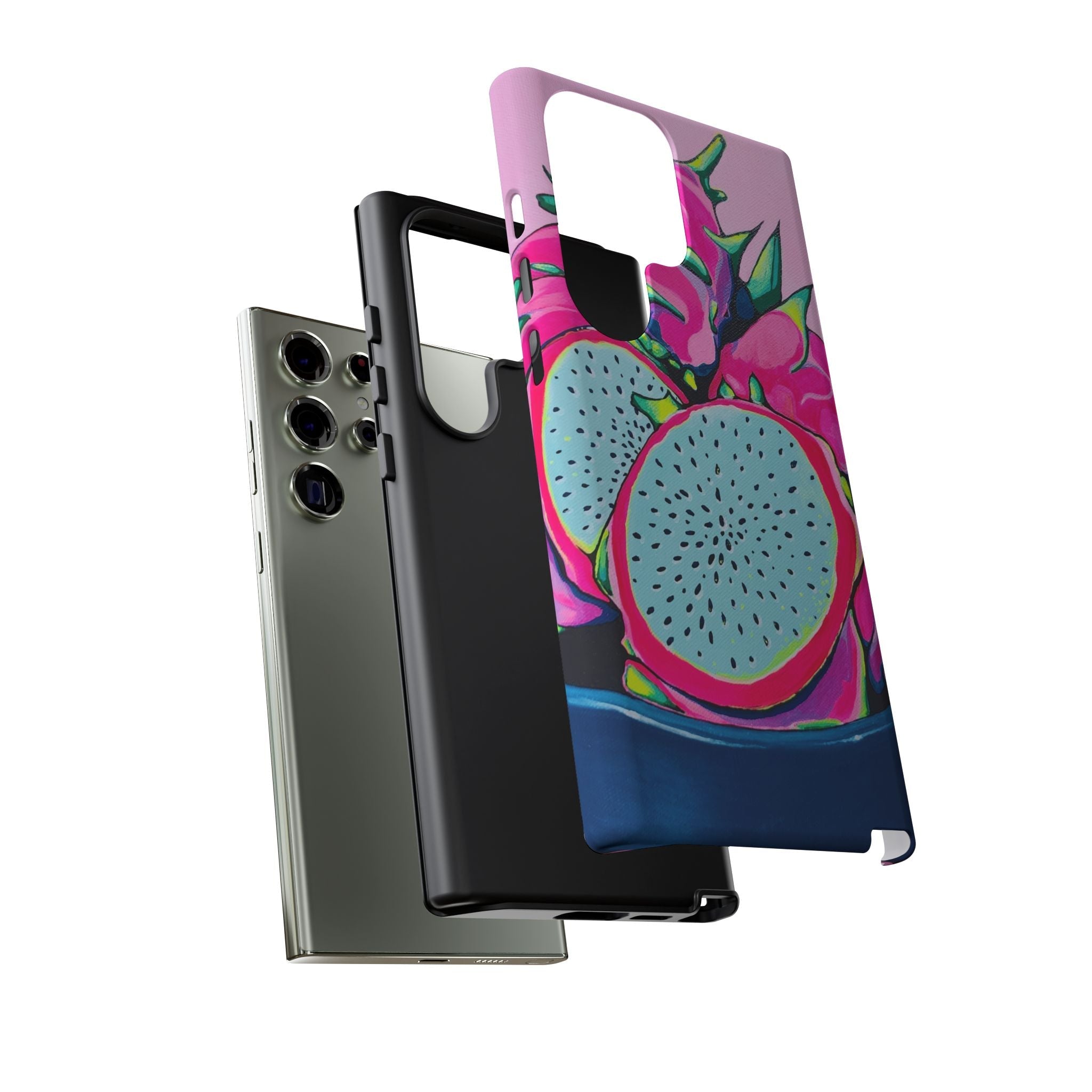 Neon Pink Dragon Fruit Tough Phone Case