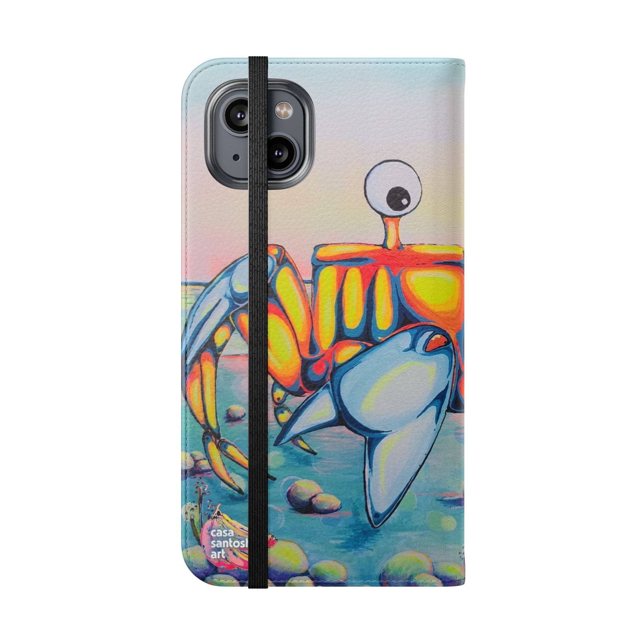 Cyclops Crab Flip Phone Case – Wallet Cover with Card Slots