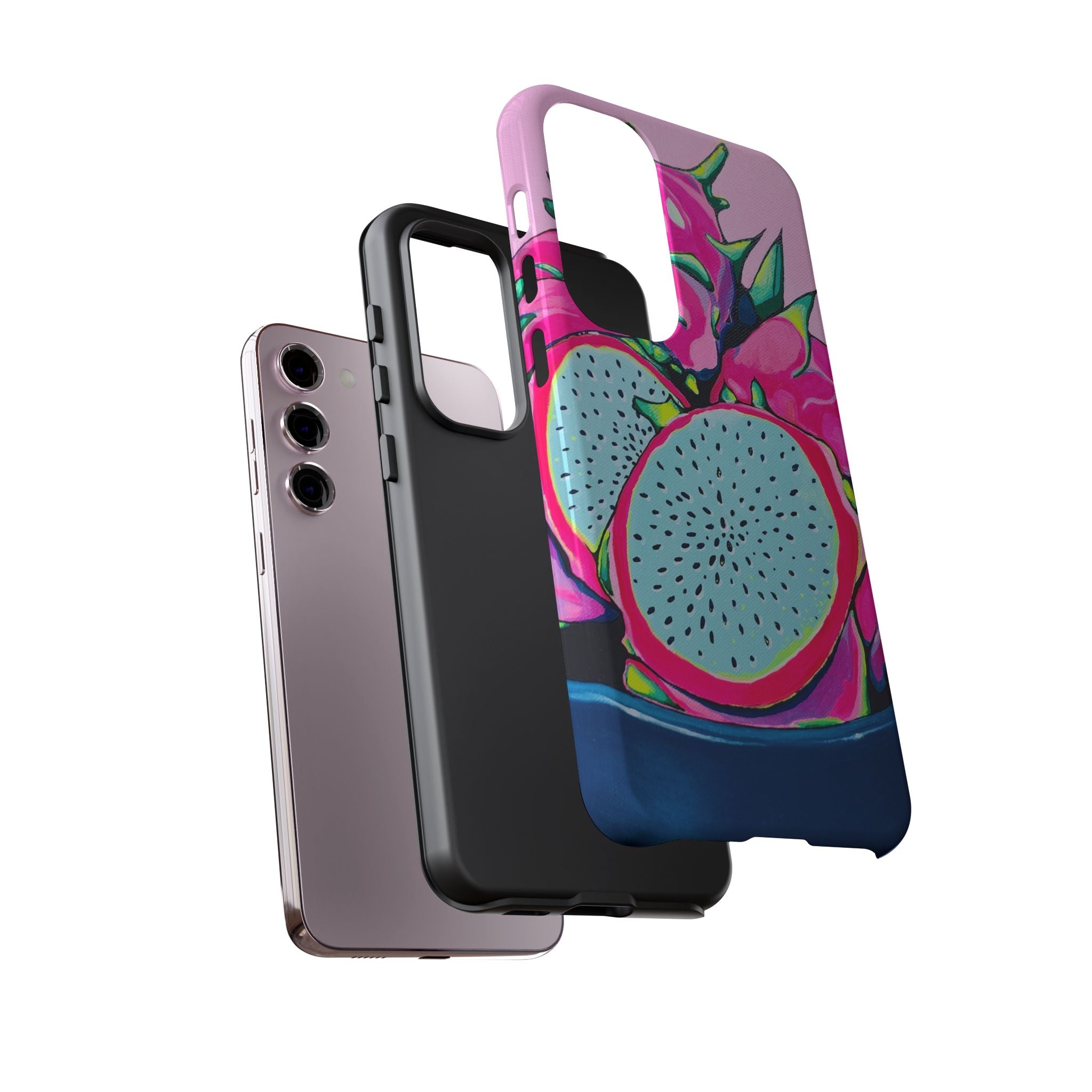 Neon Pink Dragon Fruit Tough Phone Case