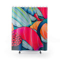 Neon Sushi Pop Art Shower Curtain
