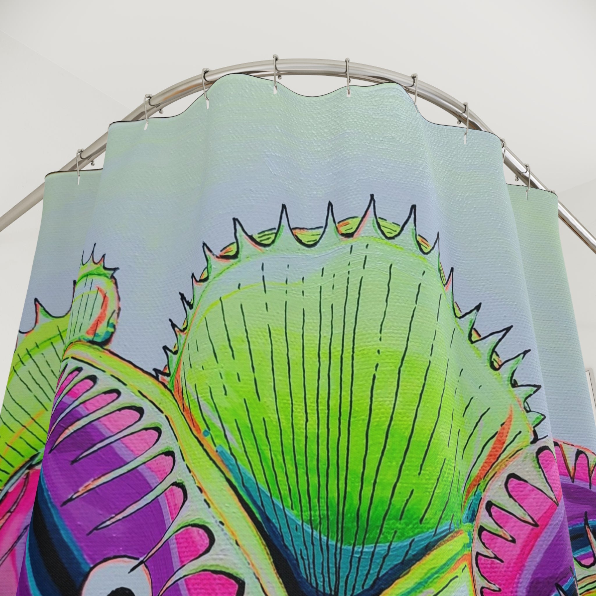 Cyclops Venus Fly Trap Pop Art Shower Curtain