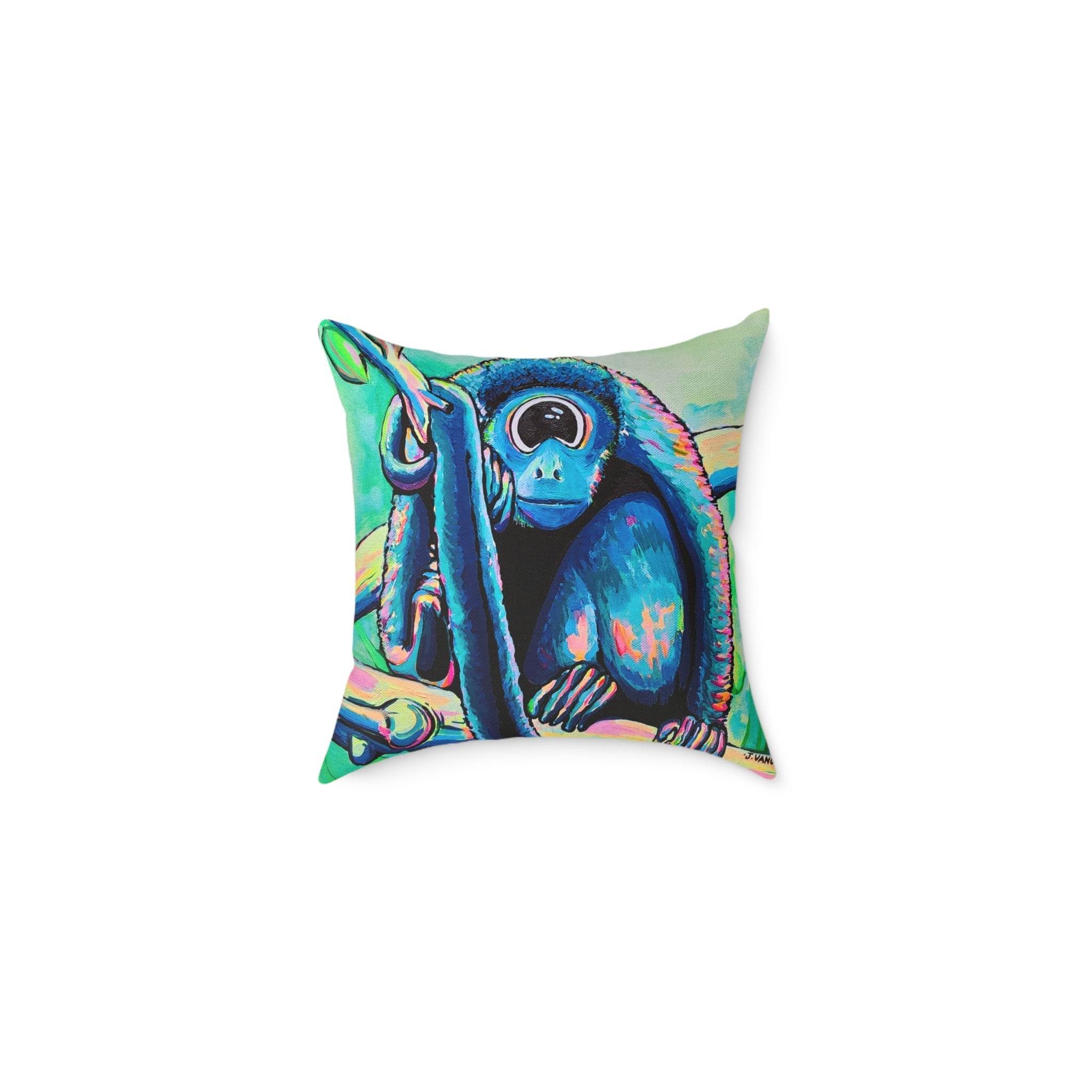 Cyclops Monkey Art Canvas Decorative Pillow
