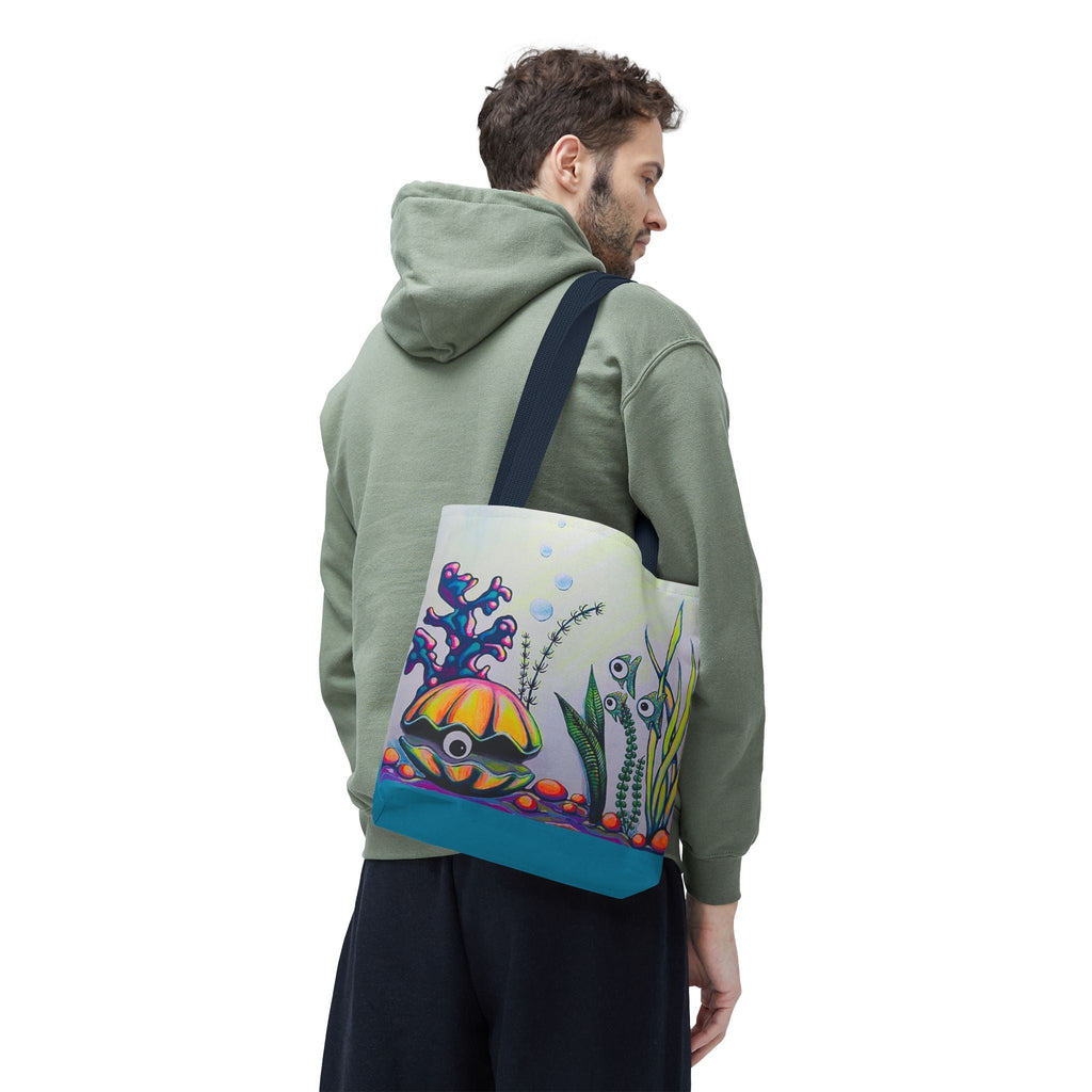 Premium Cyclops Clam Tote Bag, Original Artist Design, Reusable Shopping Tote,  Eco-Friendly