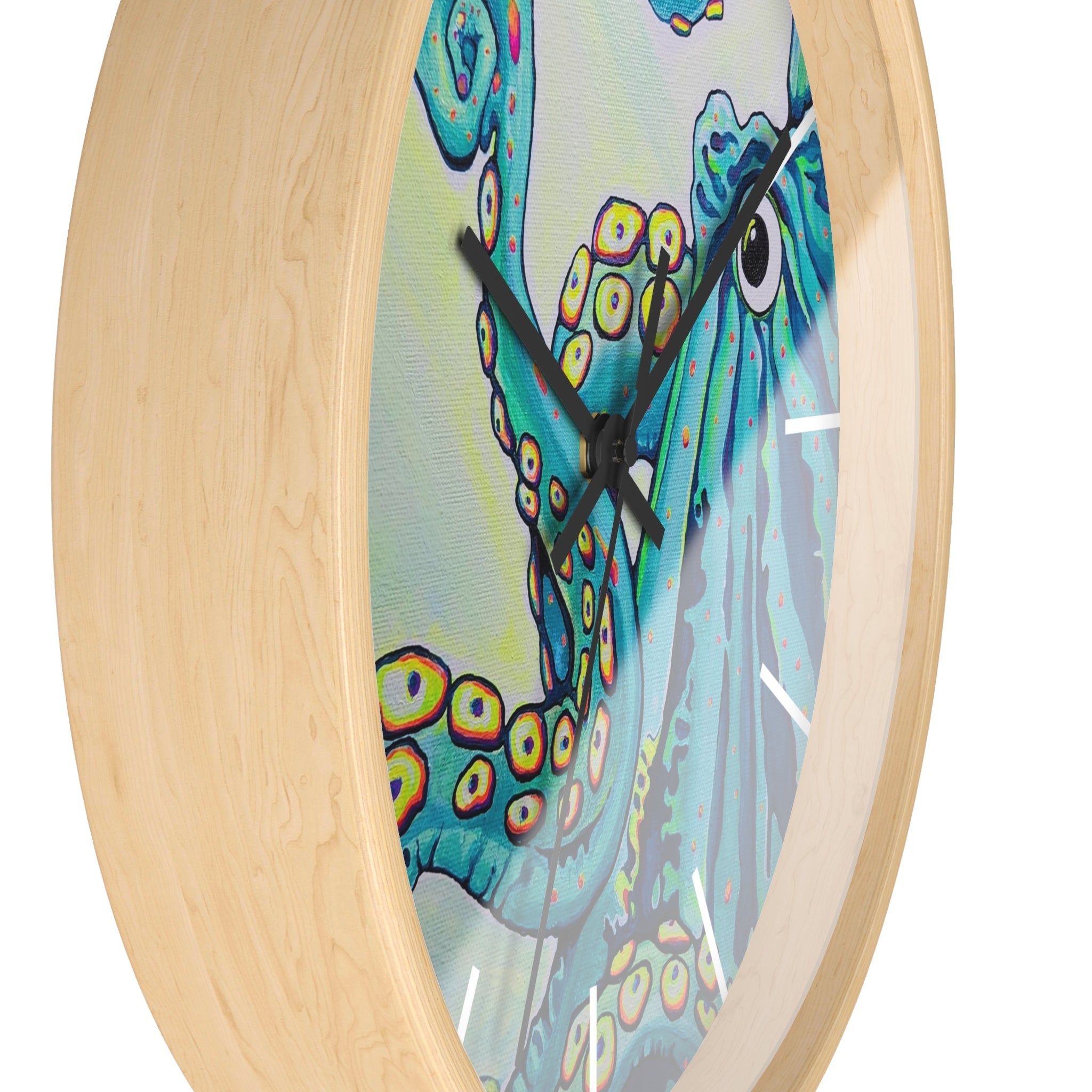 Cyclops Octopus Pop Art Wall Clock