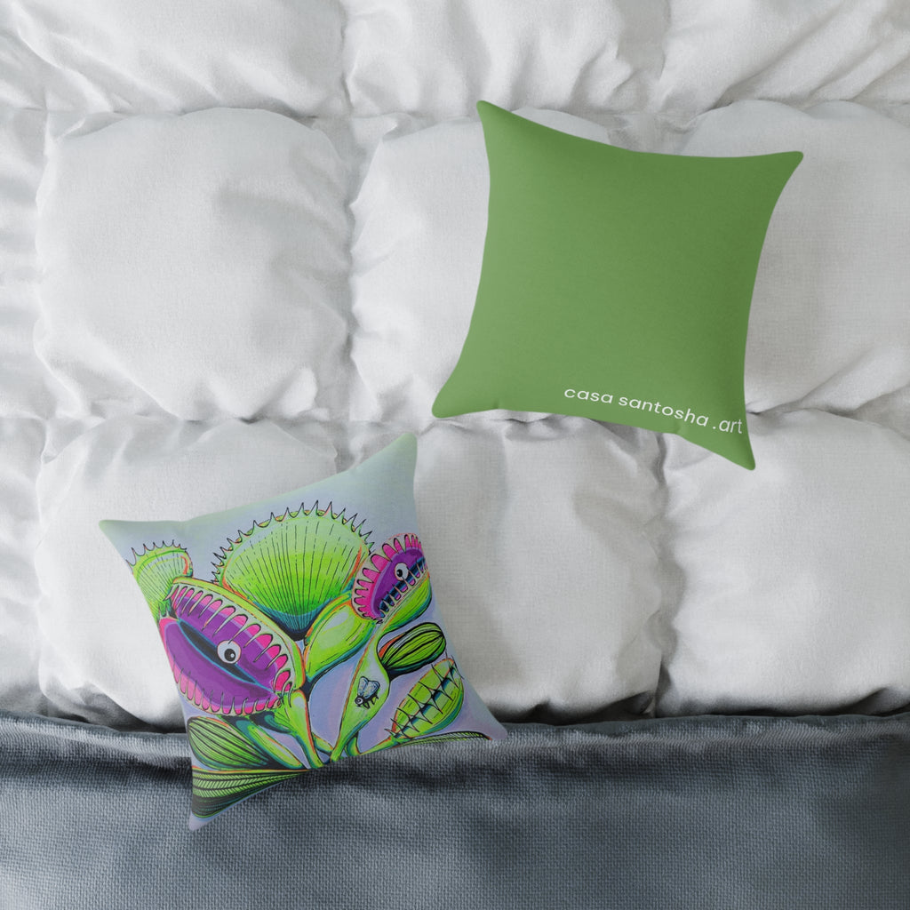 Cyclops Venus Fly Trap Art Canvas Decorative Pillow