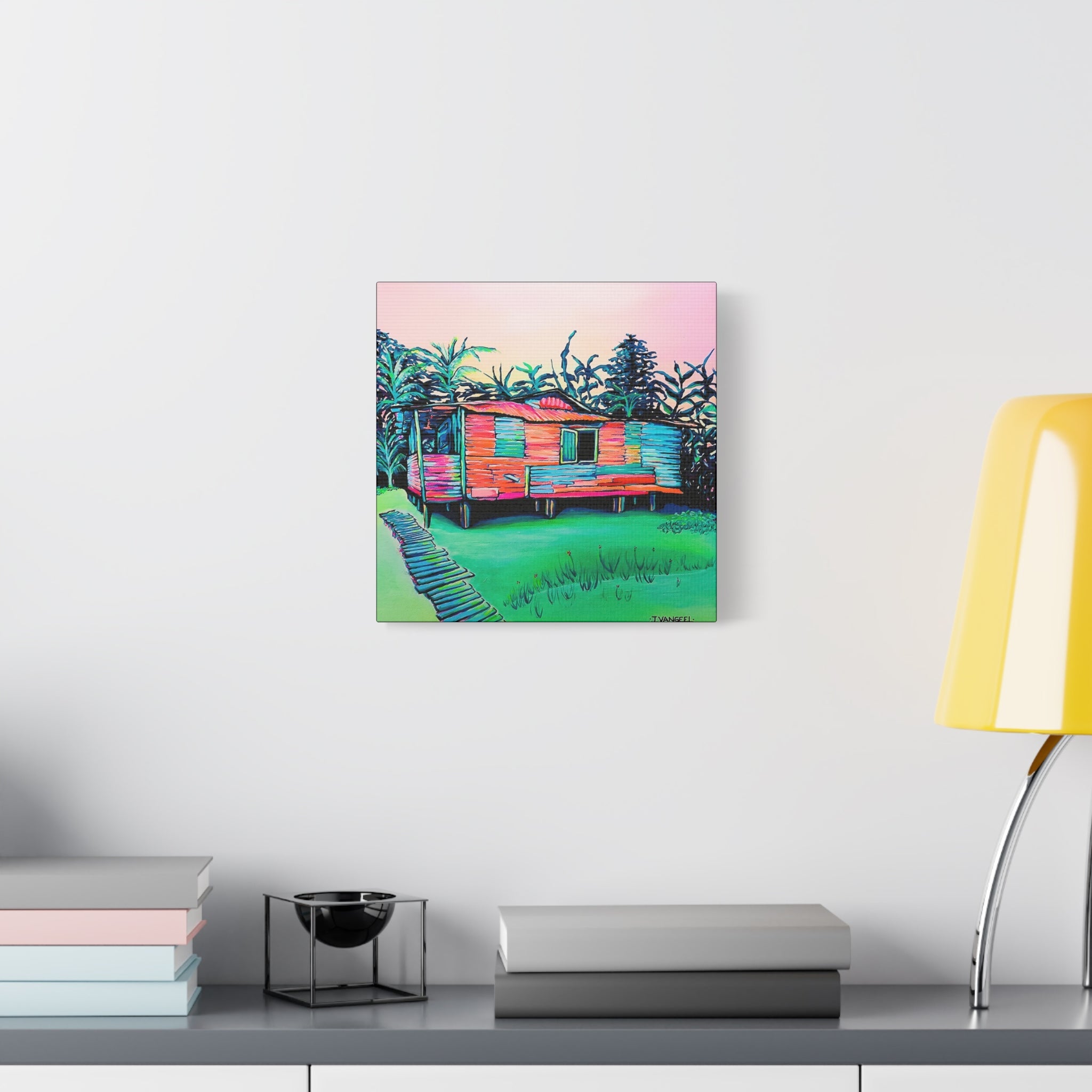 Luis Russell House Bocas Original Canvas Art Print, Gift, Unique Wall Decor