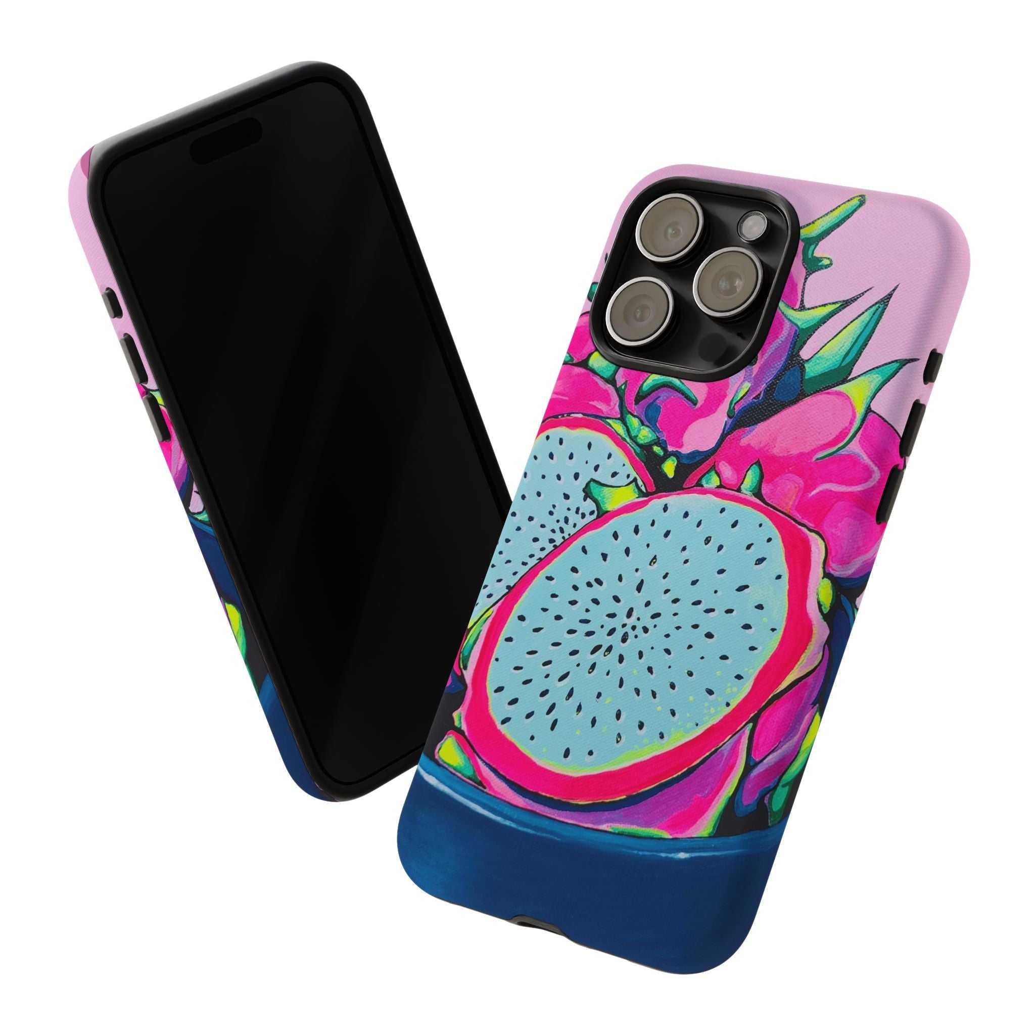 Neon Pink Dragon Fruit Tough Phone Case