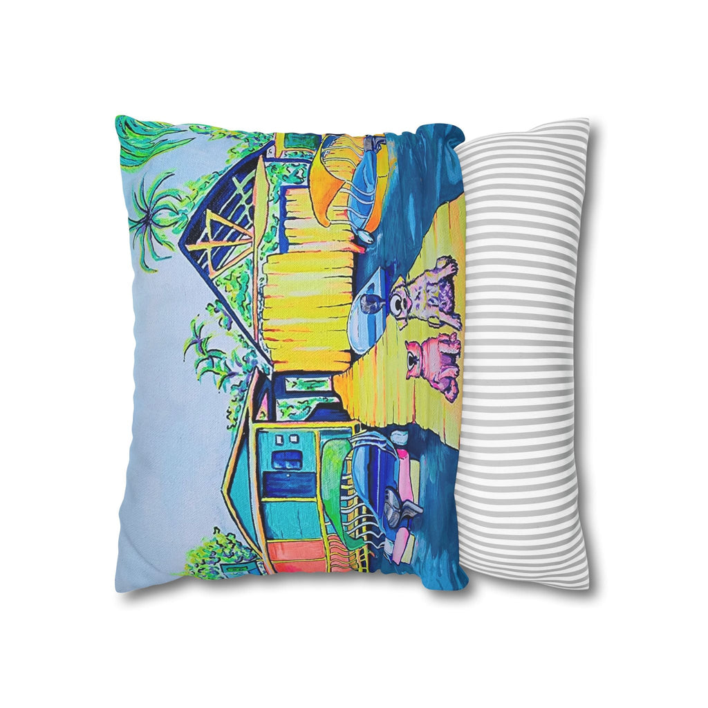 Cyclops Cat and Dog in Bocas Pillowcase, Cover Only