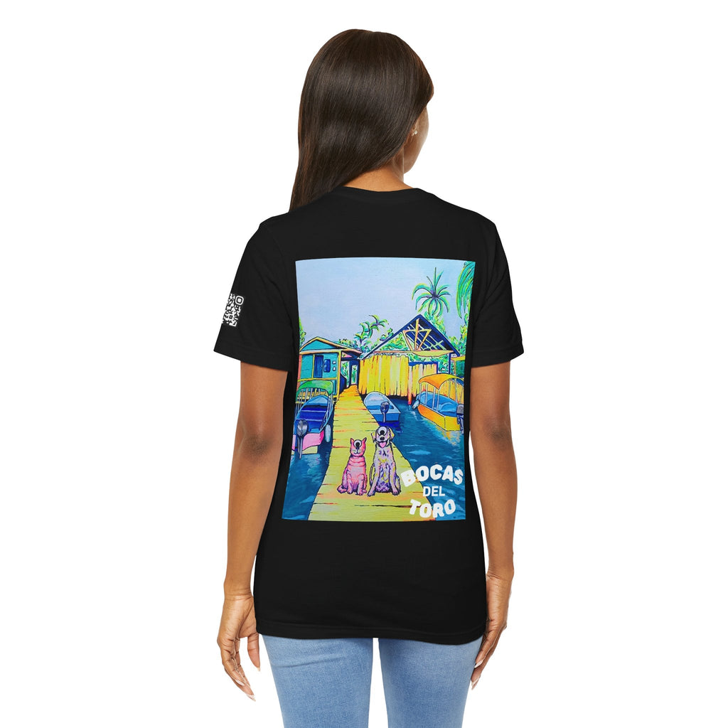 Unisex Cyclops Cat and Dog in Bocas Tee