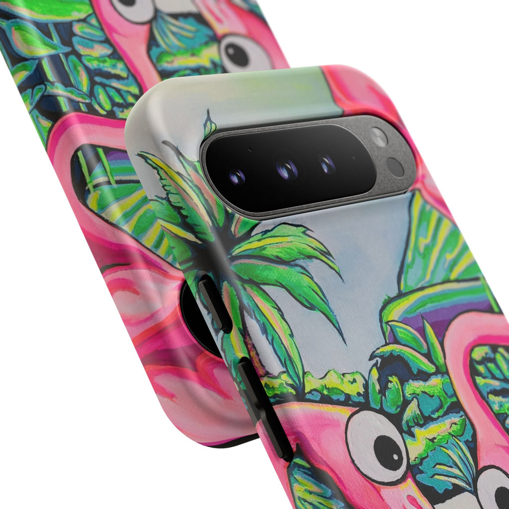 Cyclops Flamingo Family Tough Phone Case